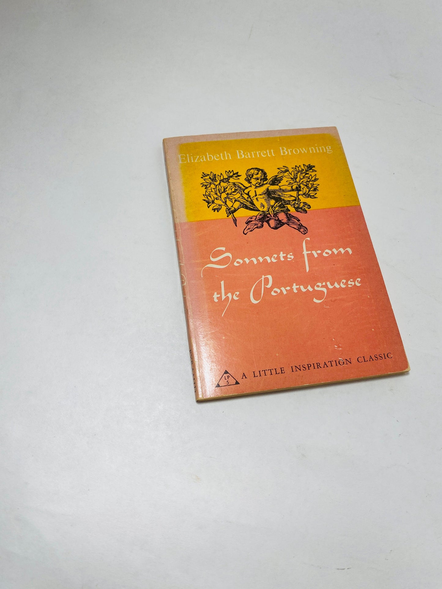 Elizabeth Barrett Browning vintage poetry paperback book Sonnets from the Portugese circa 1966 small Valentine's Day romantic gift unique