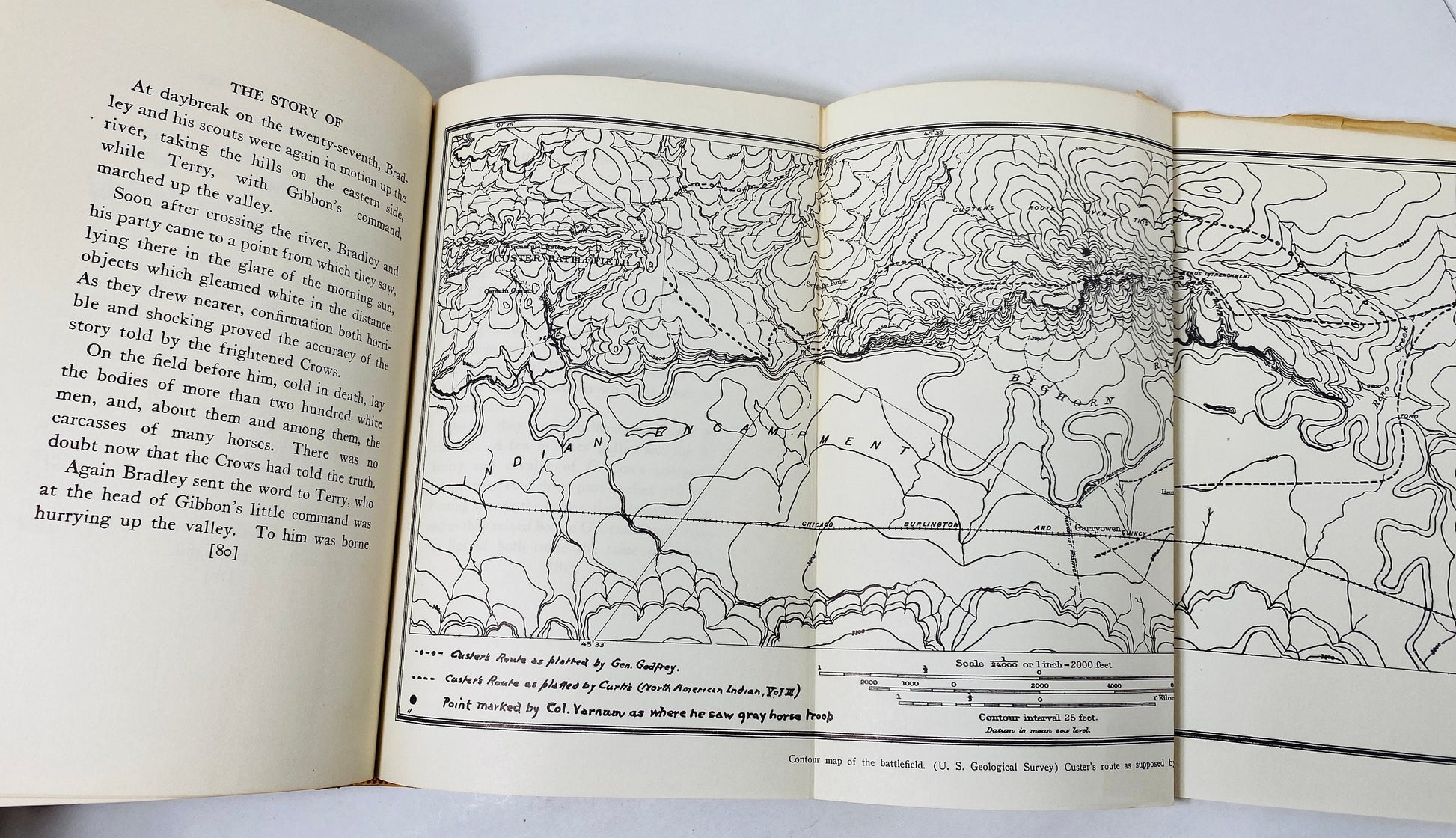 Story of the Little Big Horn Custer's Last Fight Vintage book by Colonel Graham circa 1952 includes maps photographs and illustrations