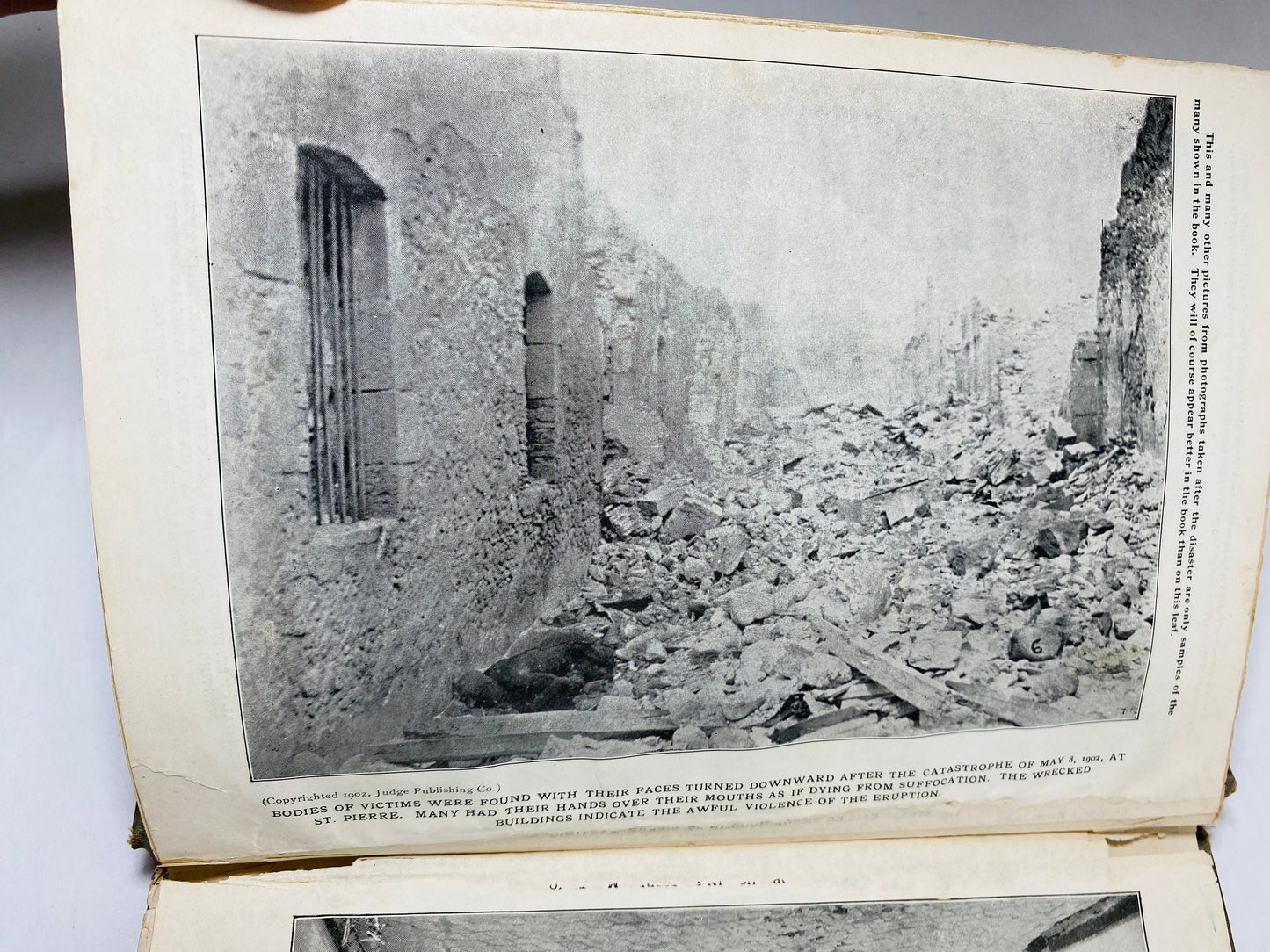 1902 Volcano's Deadly Work From the Fall of Popeii to the Destruction of St Pierre FIRST EDITION antique book Martinique and St. Vincent