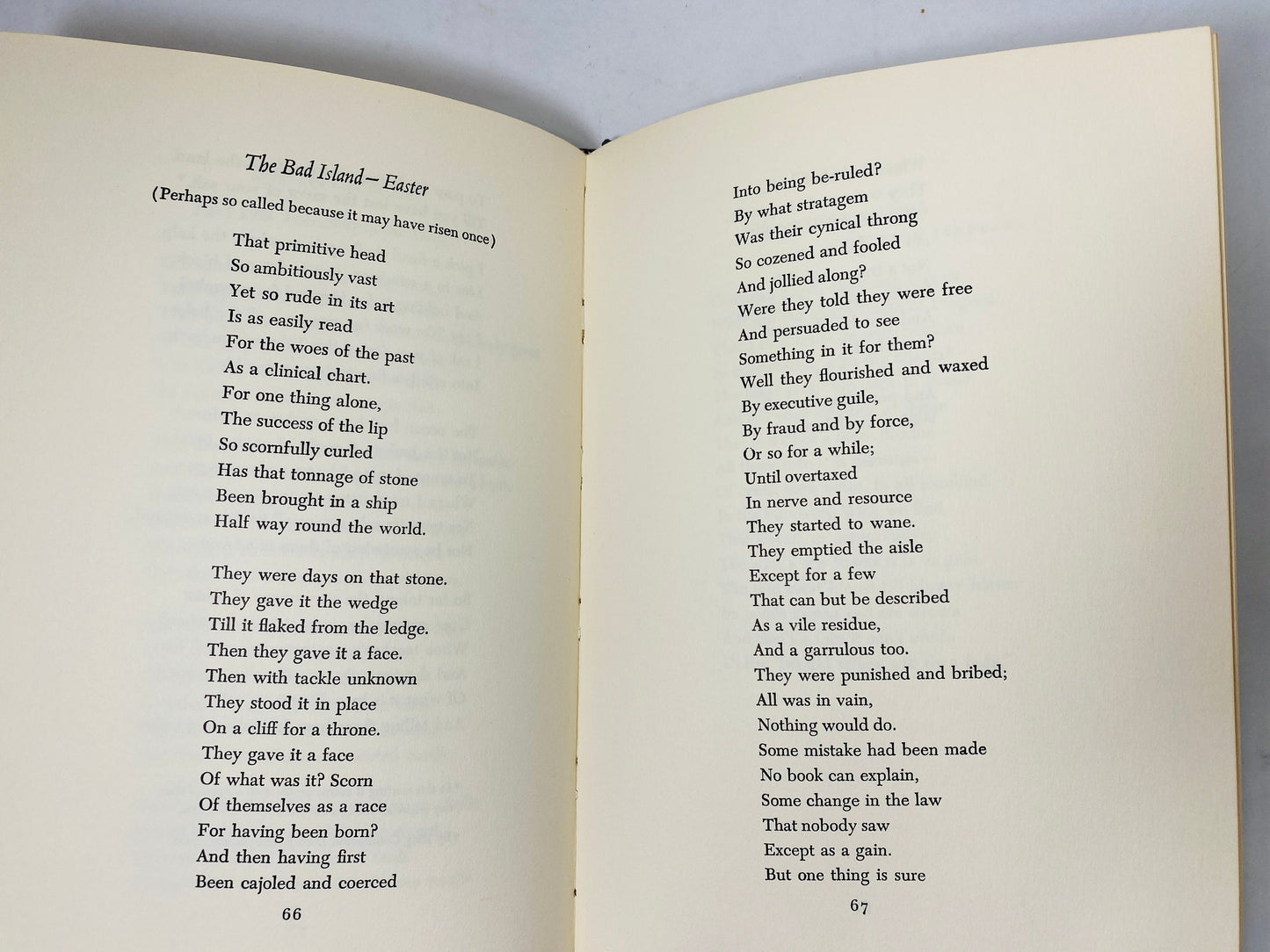 In the Clearing Poetry of Robert Frost vintage book circa 1963 Pulitzer Prize contains the poem For John F Kennedy His Inauguration