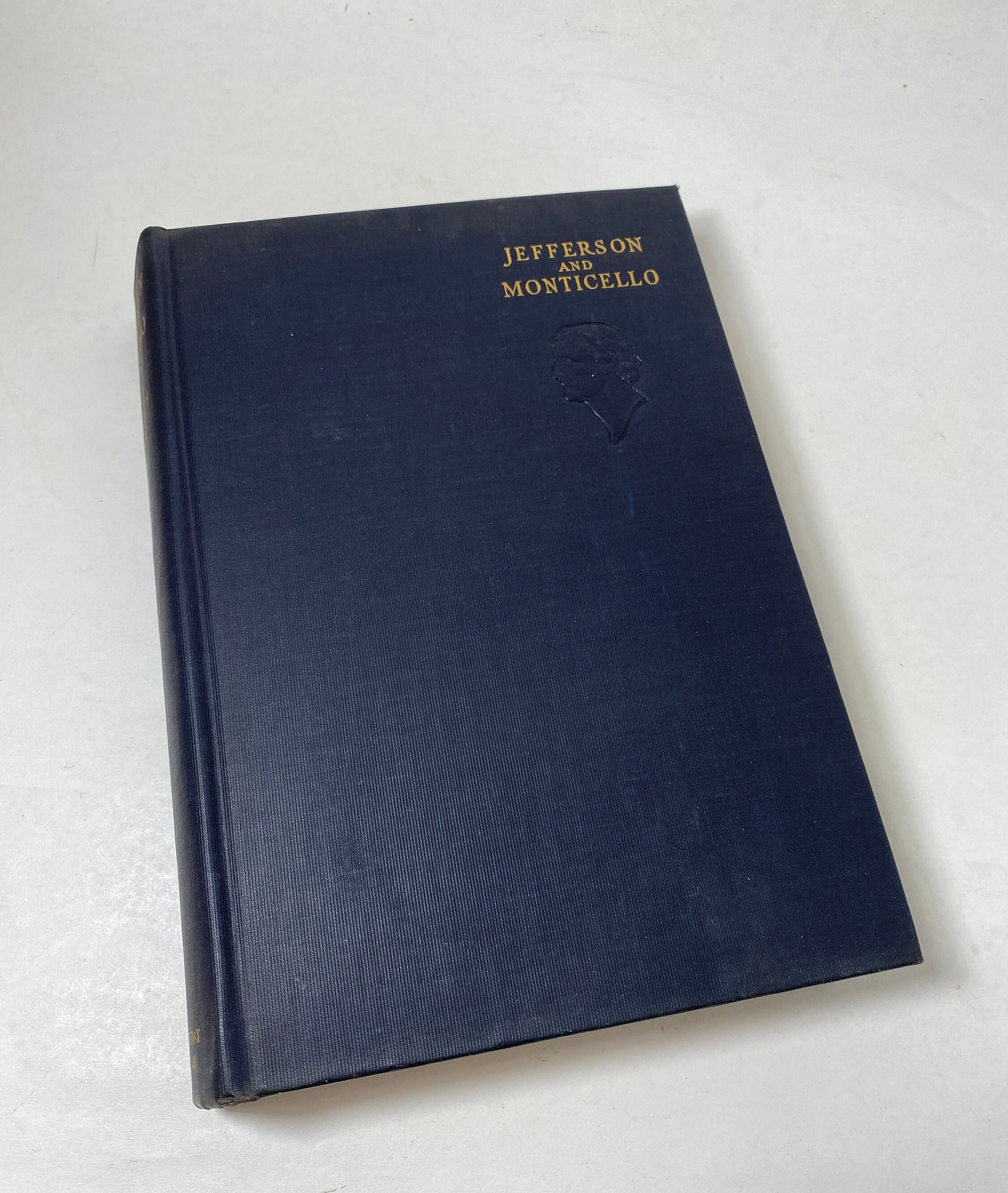 1929 signed first edition of *Thomas Jefferson and Monticello* by Paul Wilstach. Antique biography detailing Jefferson&#39;s life and legacy, with insights into Monticello. Elegant cover design, perfect for collectors of presidential history.