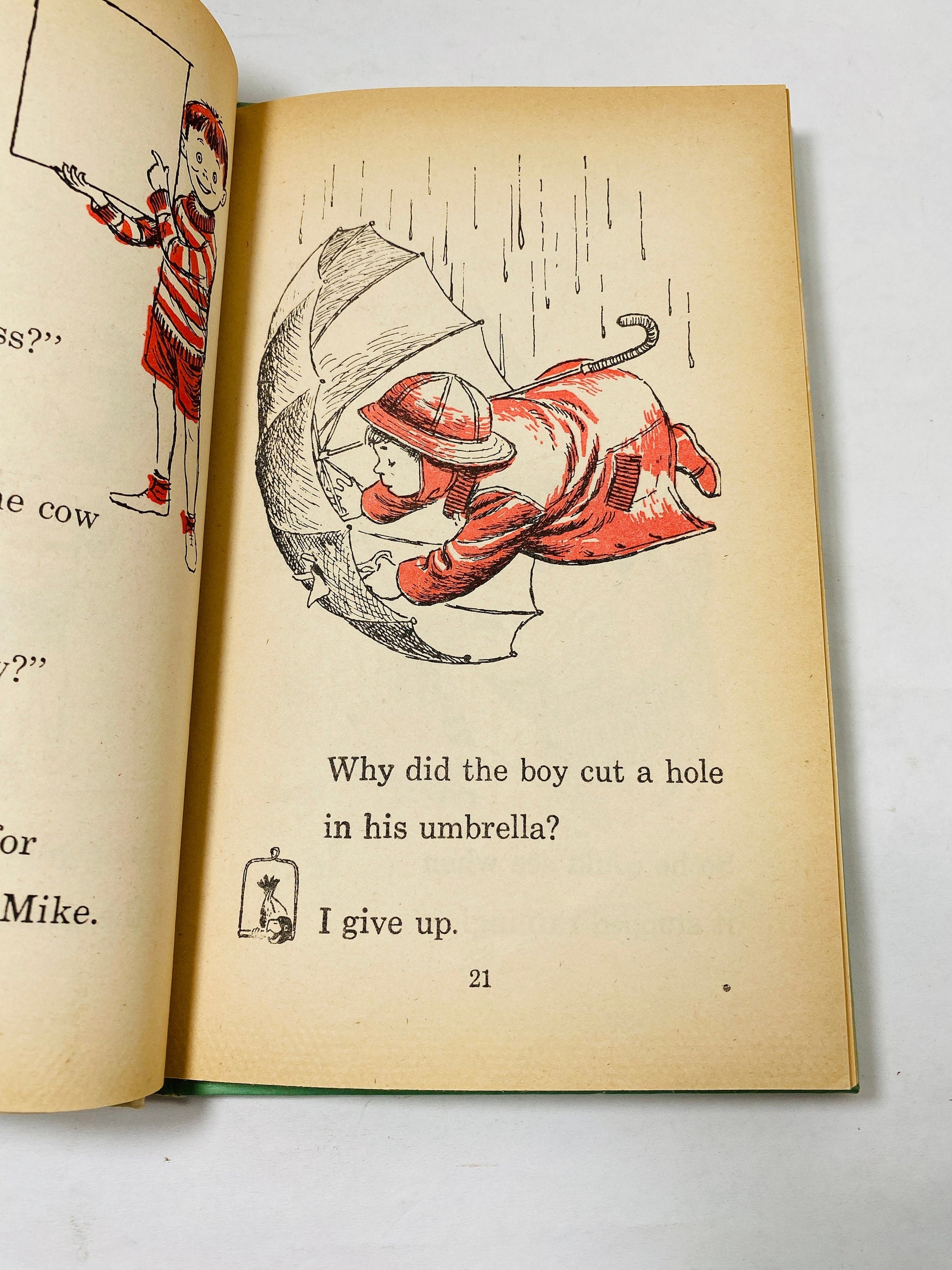 Jokes and Riddles vintage children's Easy Reader book by Jonathan Peter circa 1963