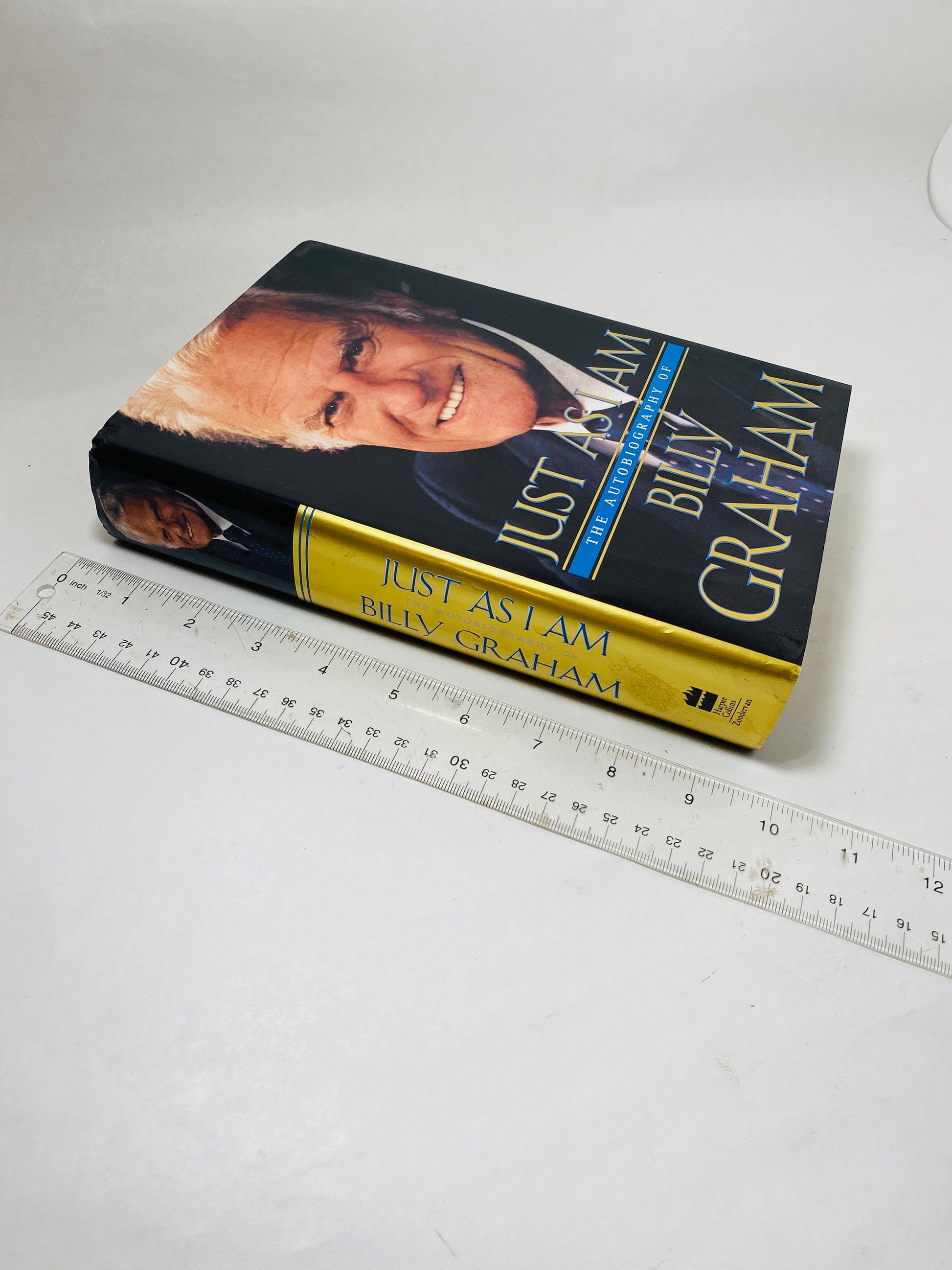 Just As I Am Autobiography of Billy Graham FIRST EDITION vintage book circa 1997 Christian Pastoral reflections