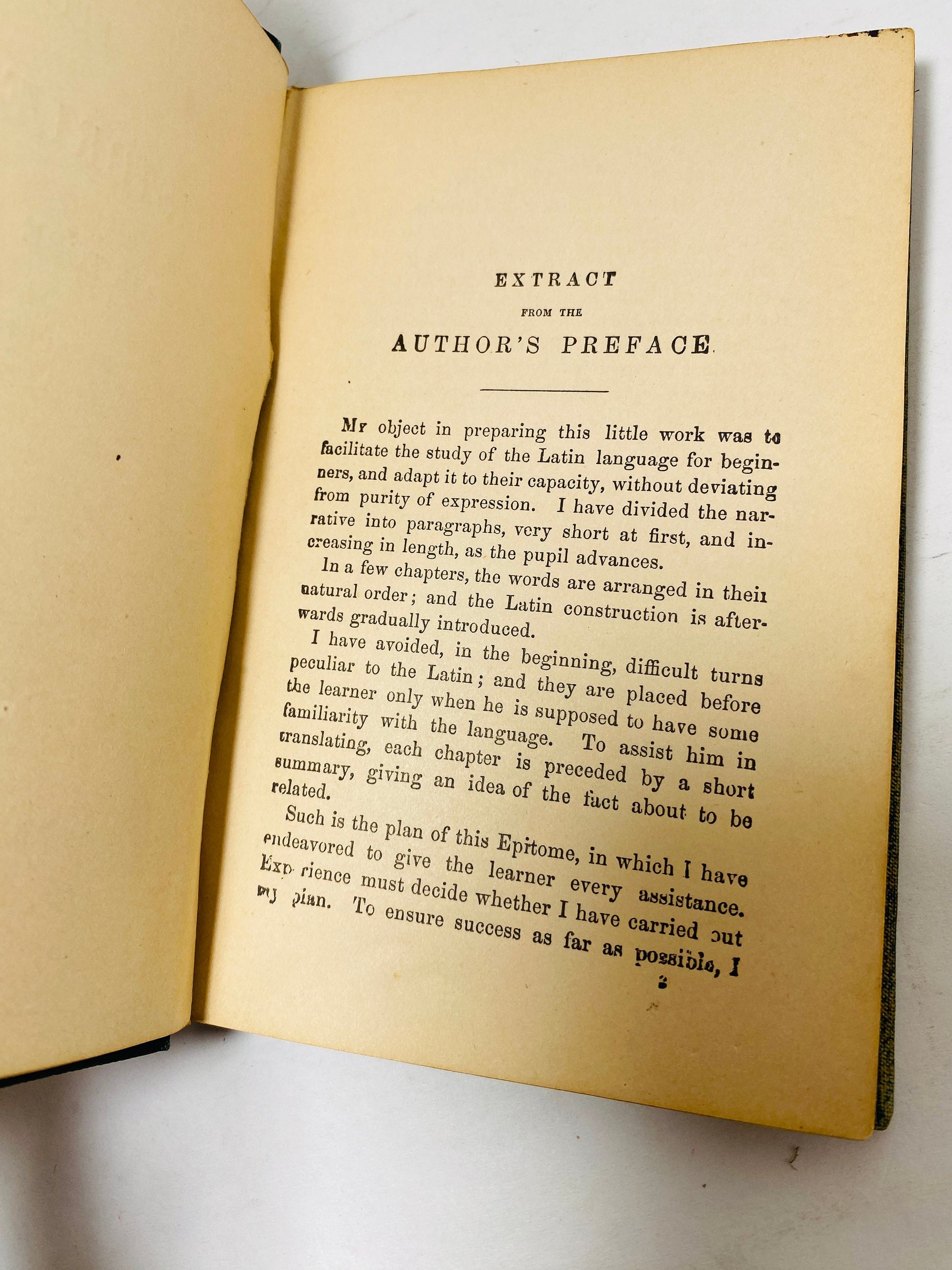 Epitome Historiæ Sacræ vintage Latin book Summary of Sacred History by Charles-François Lhomond published by John Murphy circa 1900