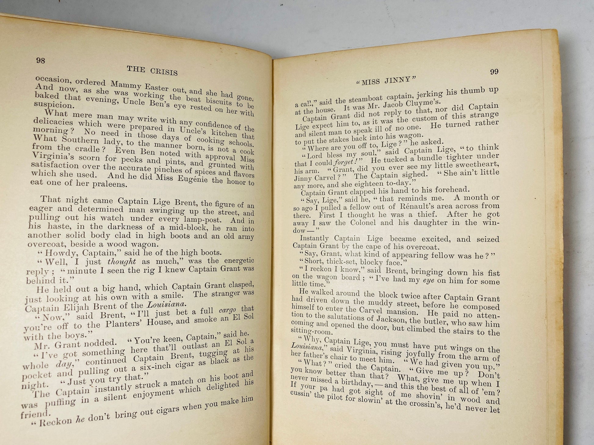 Crisis by Winston Churchill EARLY PRINTING vintage book circa 1901 Red cloth over boards with gold lettering. Book lover gift decor