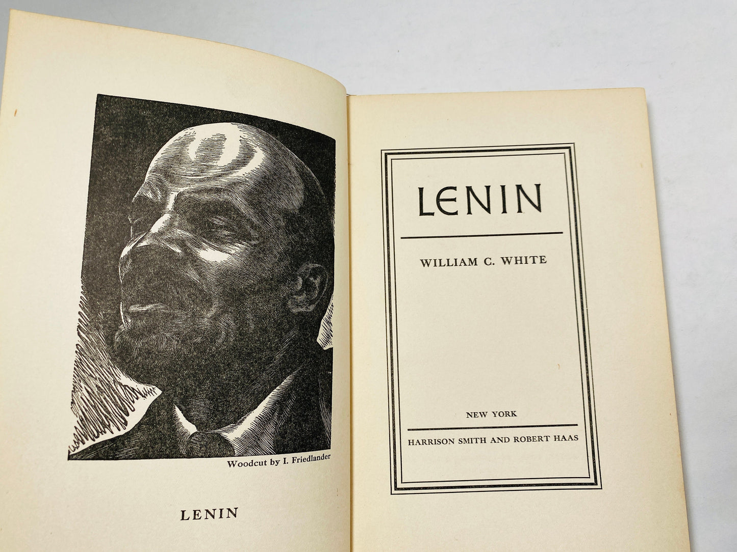 Lenin vintage book by William White circa 1936 Philosophy, Economics, socialism, capitalism, politics Russia Marx USSR Soviet Union