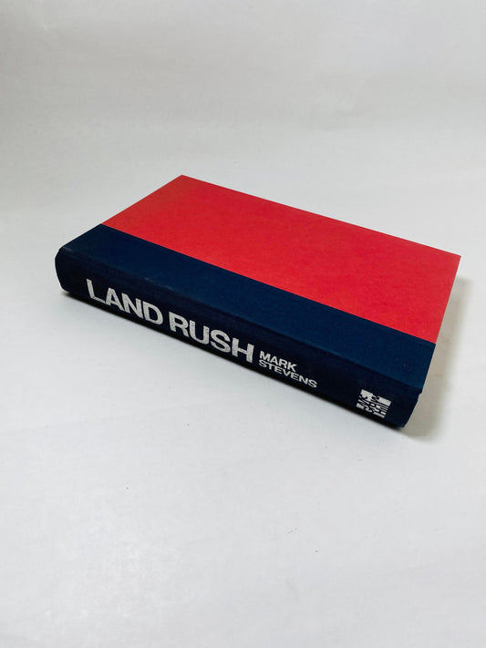 Land Rush vintage book by Stevens The Secret World of Real Estate's Super Brokers and Developers circa 1984