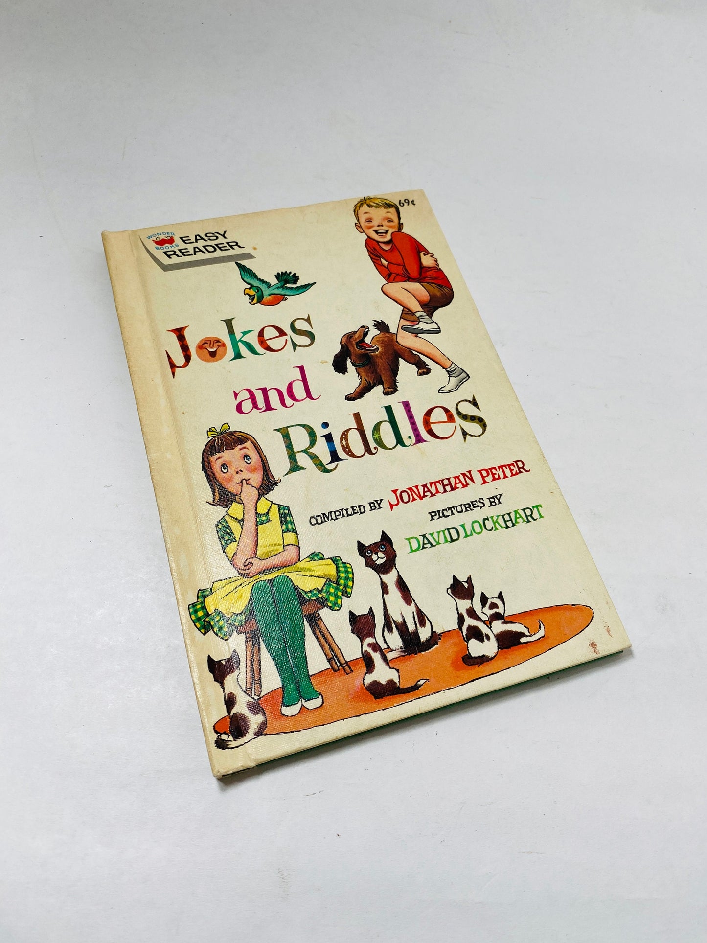 Jokes and Riddles vintage children's Easy Reader book by Jonathan Peter circa 1963