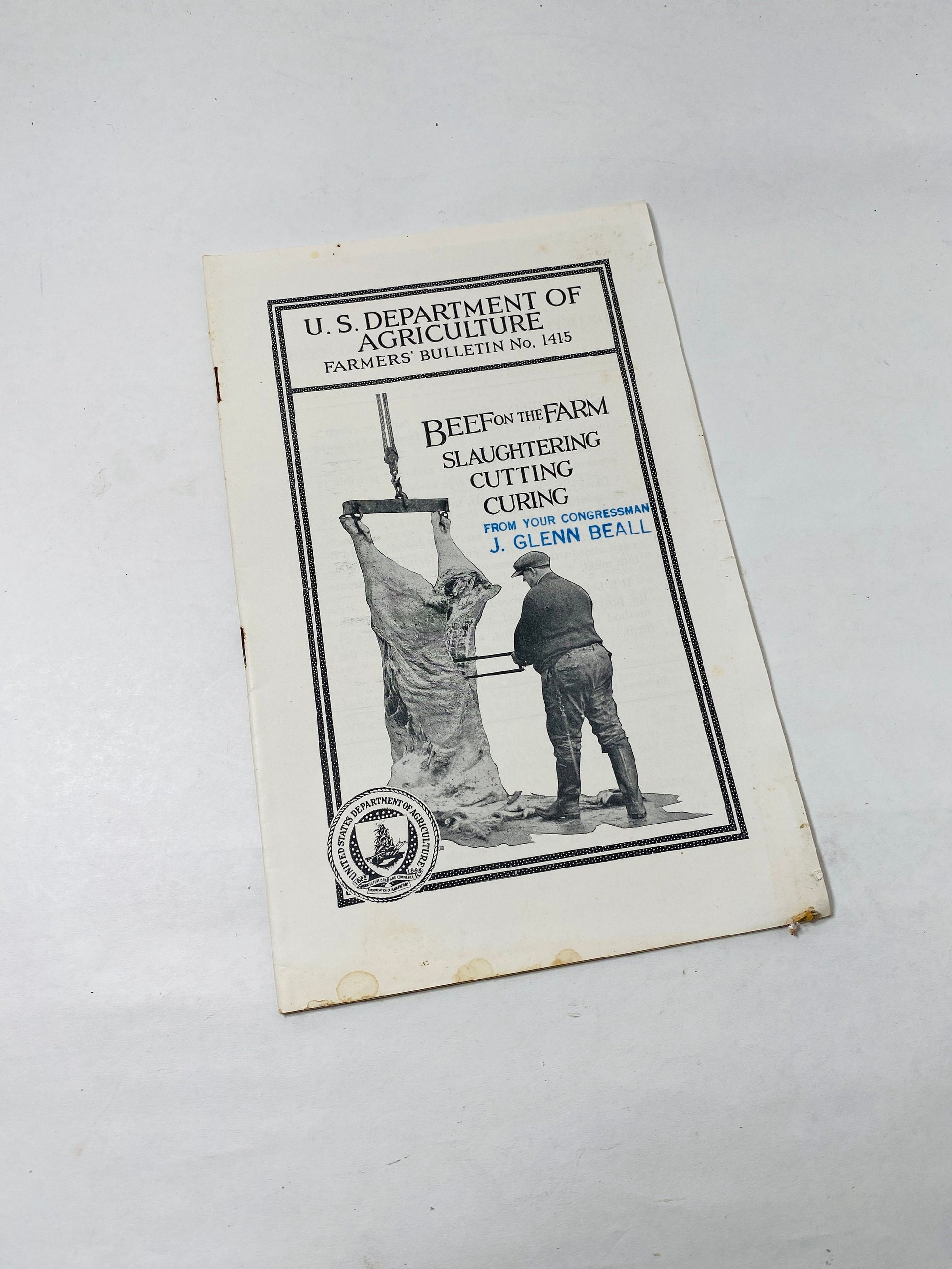 1940s Vintage Agriculture Department farm booklets off grid homestead Sheep raising wood floor construction slaughtering livestock water