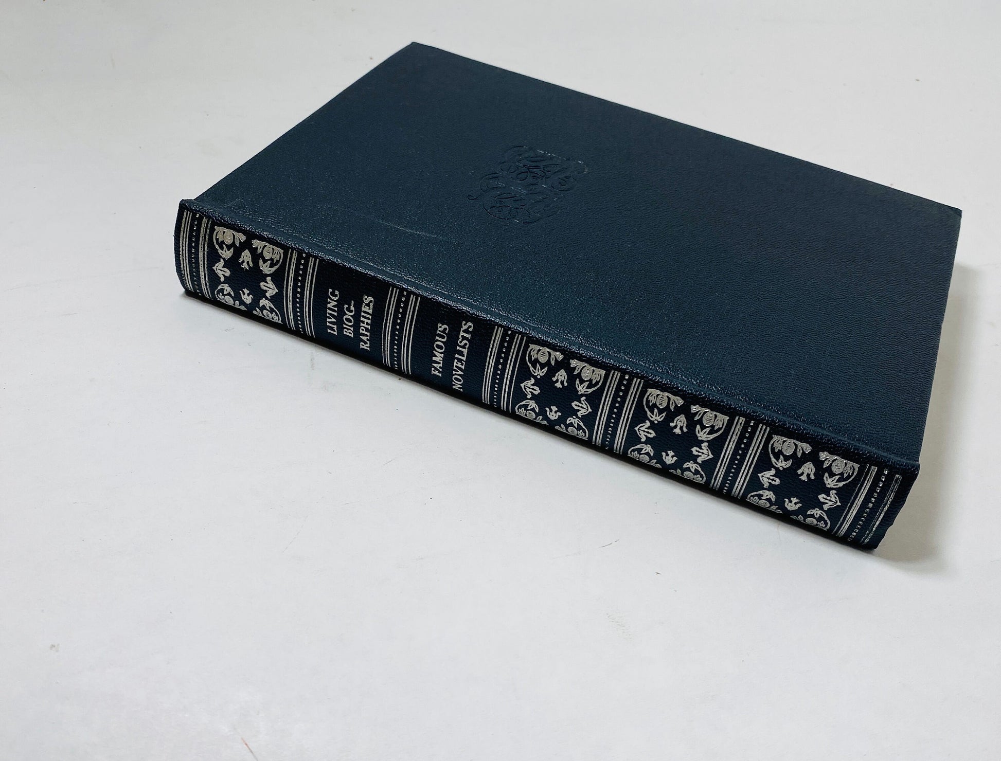 1925 Turgenev Sienkiewicz Culbertson Decameron Vintage leatherette bound collector's books Beautiful black binding w/ silver embossed trim