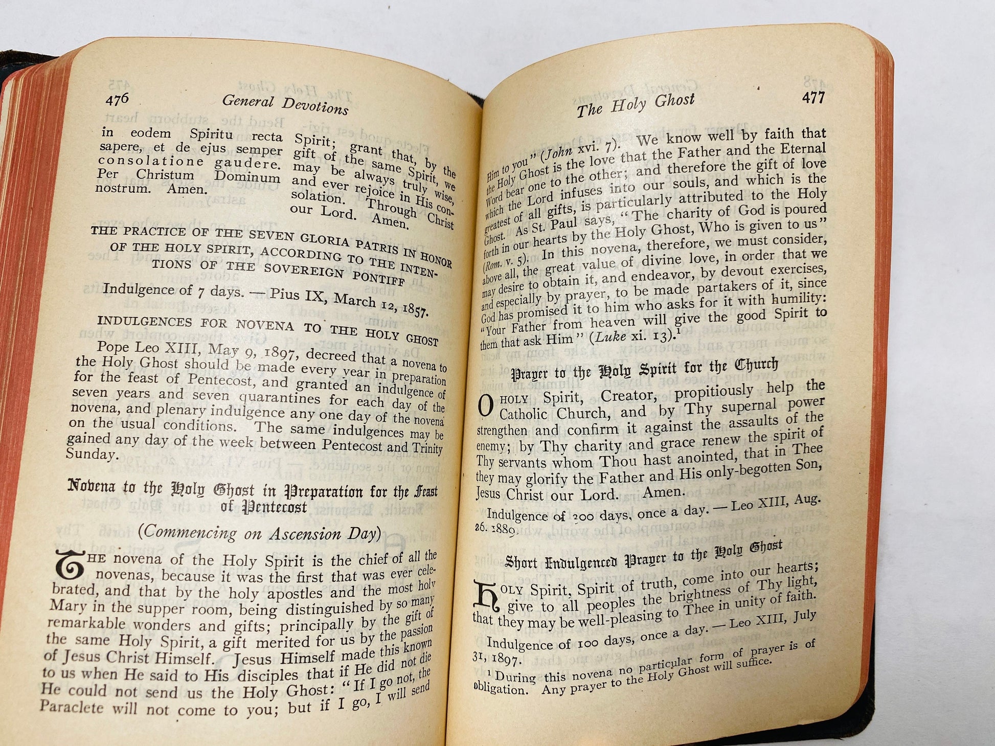 Roman Missal prayer book circa 1908 Missale Romanum Benziger Bros Latin Catholic. Order of Pope Pius X. Vatican edition masses supplement