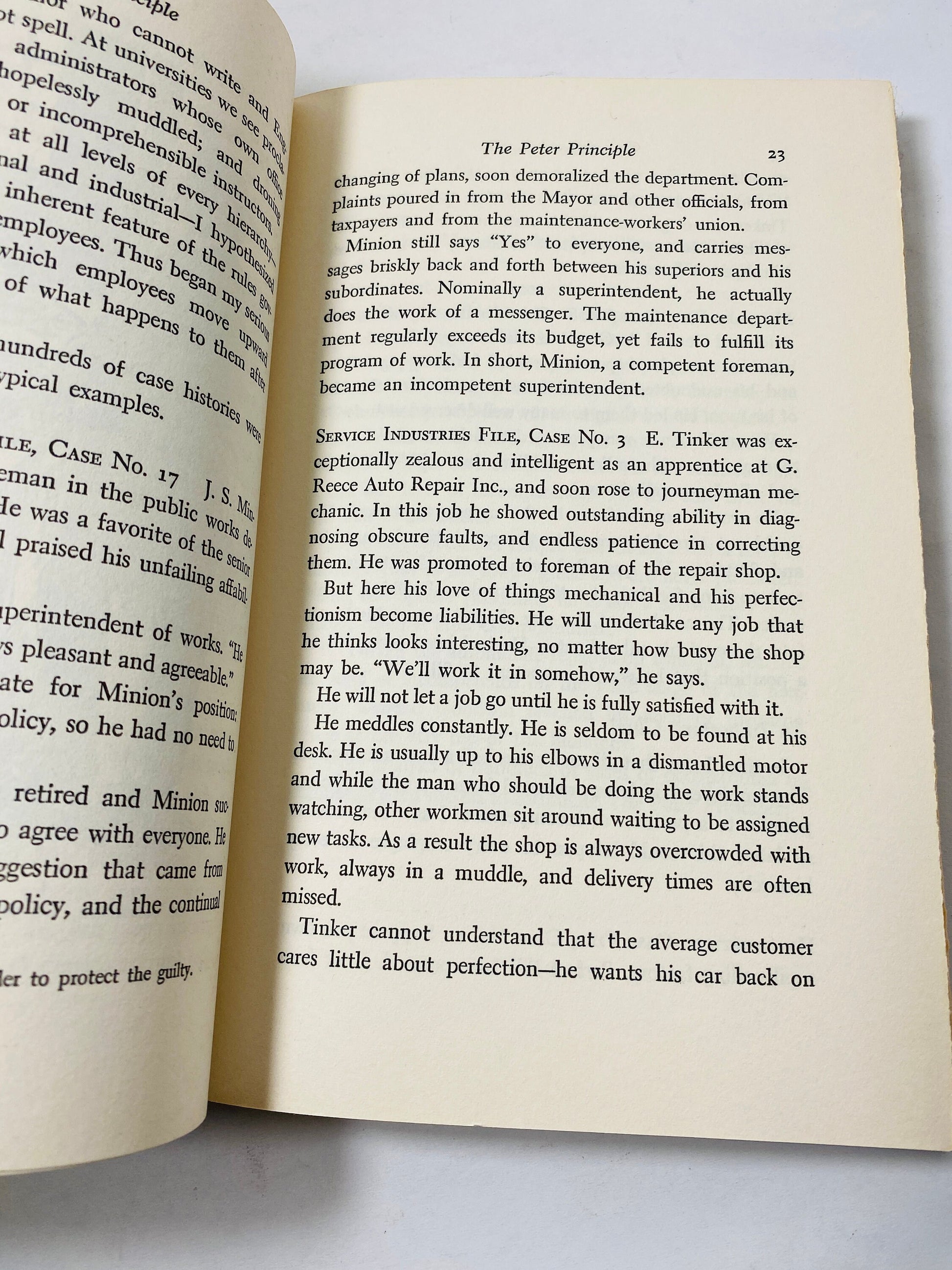 Why Things Always Go Wrong Peter Principle vintage book circa 1969 by Laurence Peter Management Theory Satire