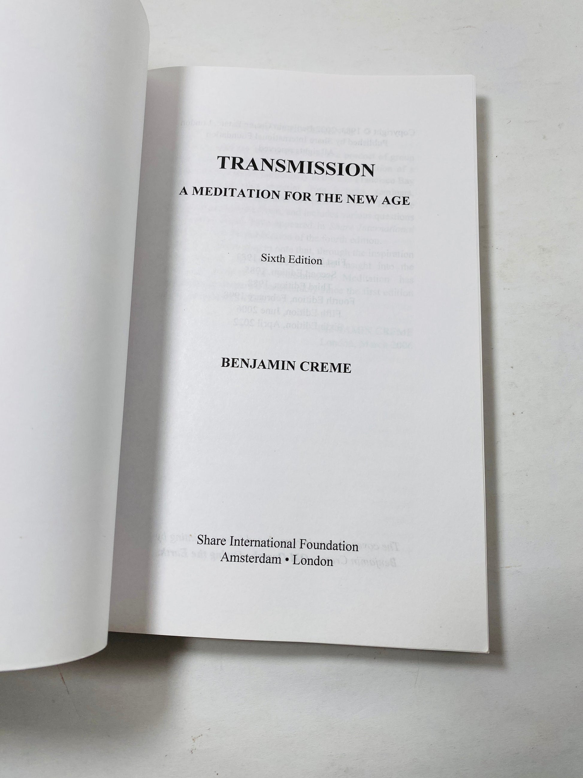 Transmission Meditation for the New Age Vintage book of Eastern philosophical thought through cleromancy. Zhou period paperback mindfulness