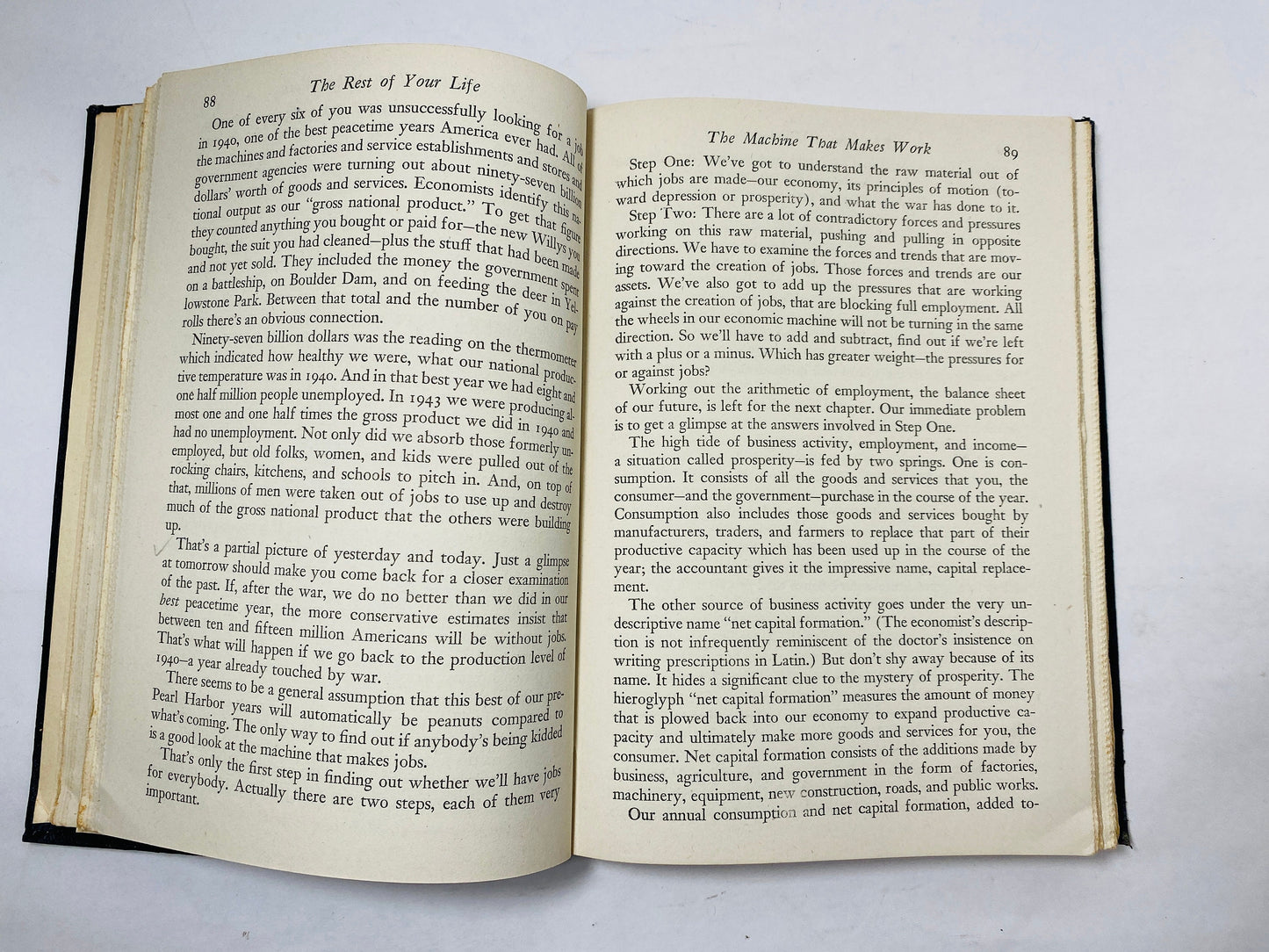 Rest of Your Life vintage book by Leo Cherne Communist Class Struggle economics socialism and democracy.