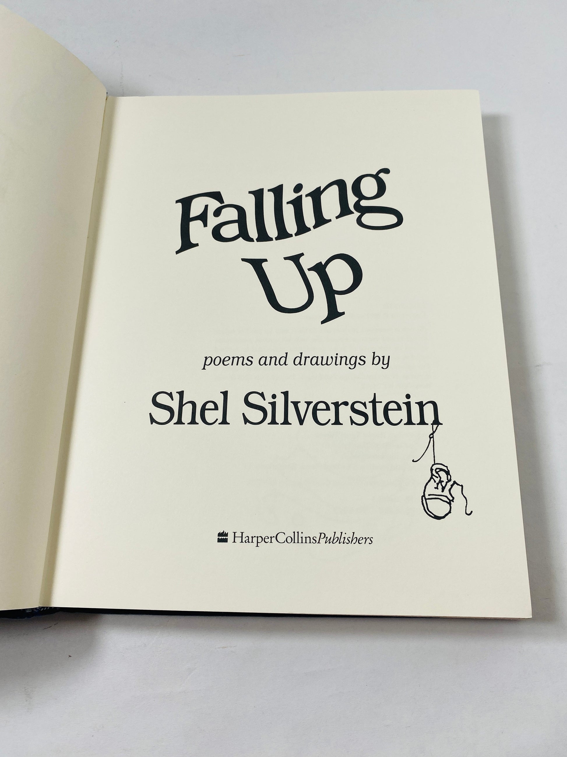 Falling Up by Shel Silverstein Early printing vintage book circa 1996. Beautiful collection of poems for children. Gift. Collector