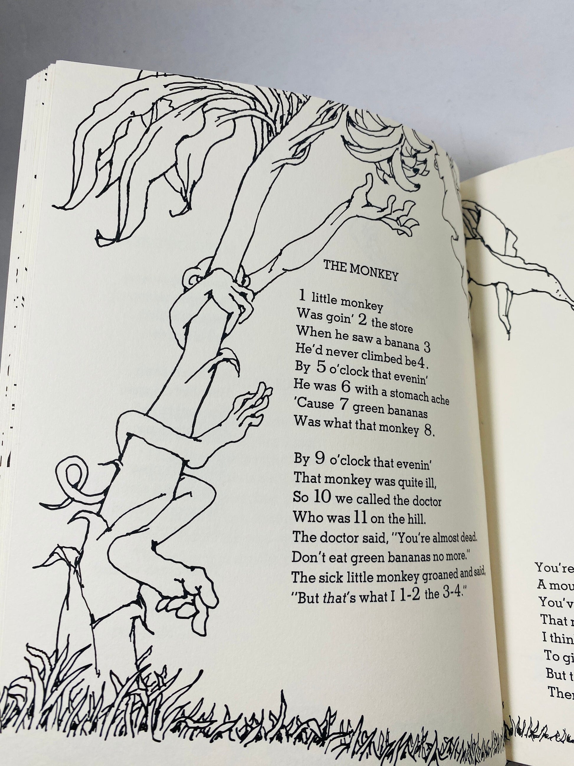 Falling Up by Shel Silverstein Early printing vintage book circa 1996. Beautiful collection of poems for children. Gift. Collector