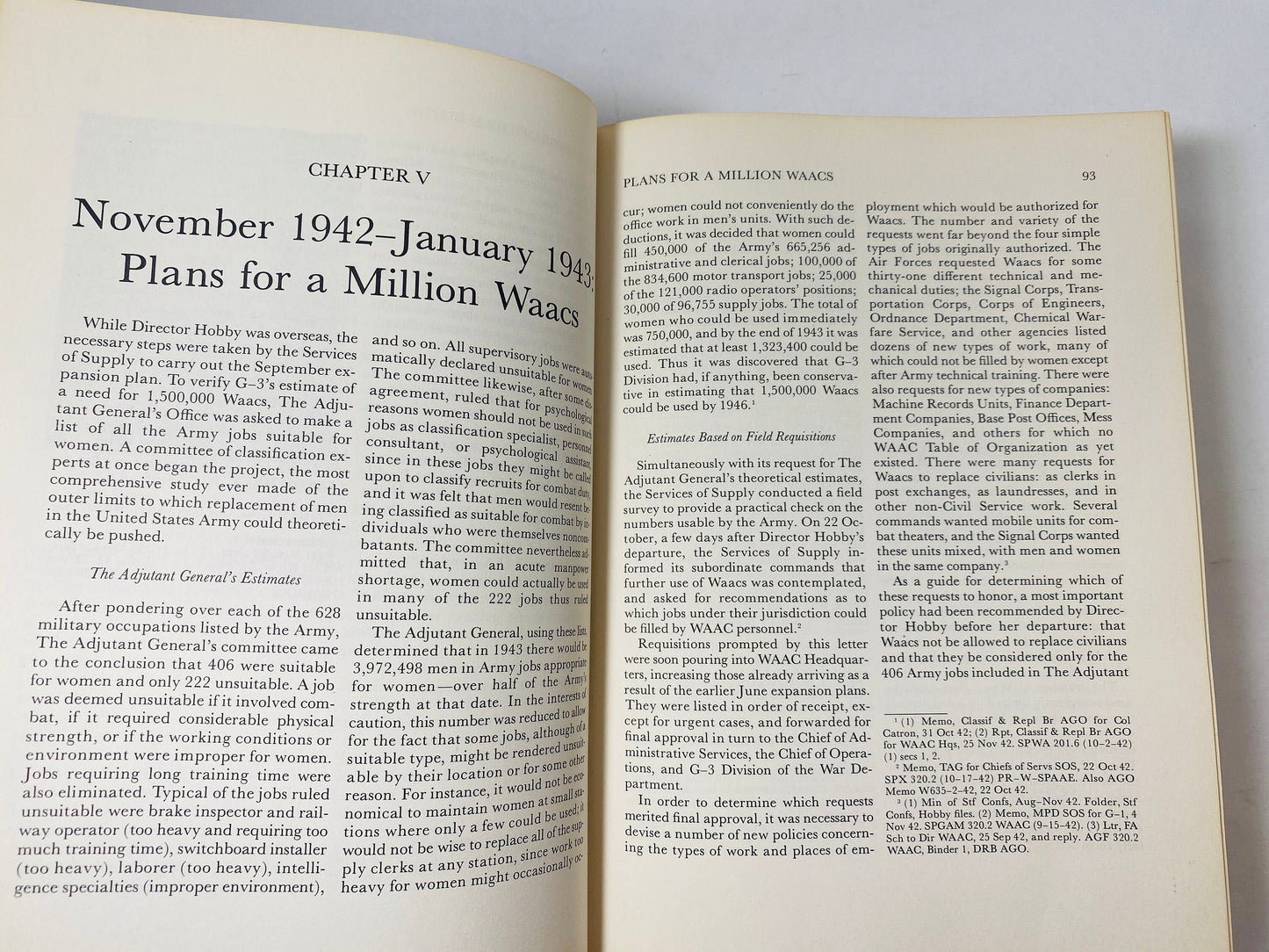 WAAC The Woman's Story of the War Women's Auxiliary Army Corps FIRST edition vintage book circa 1953 World War 2 WWII Orlando Ward Treadwell