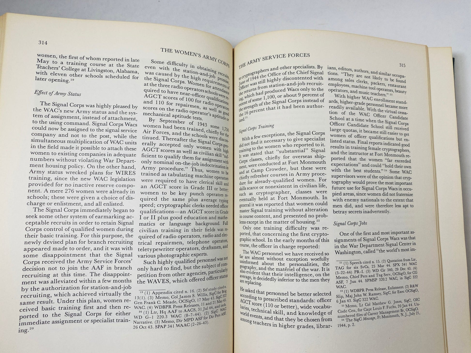 WAAC The Woman's Story of the War Women's Auxiliary Army Corps FIRST edition vintage book circa 1953 World War 2 WWII Orlando Ward Treadwell