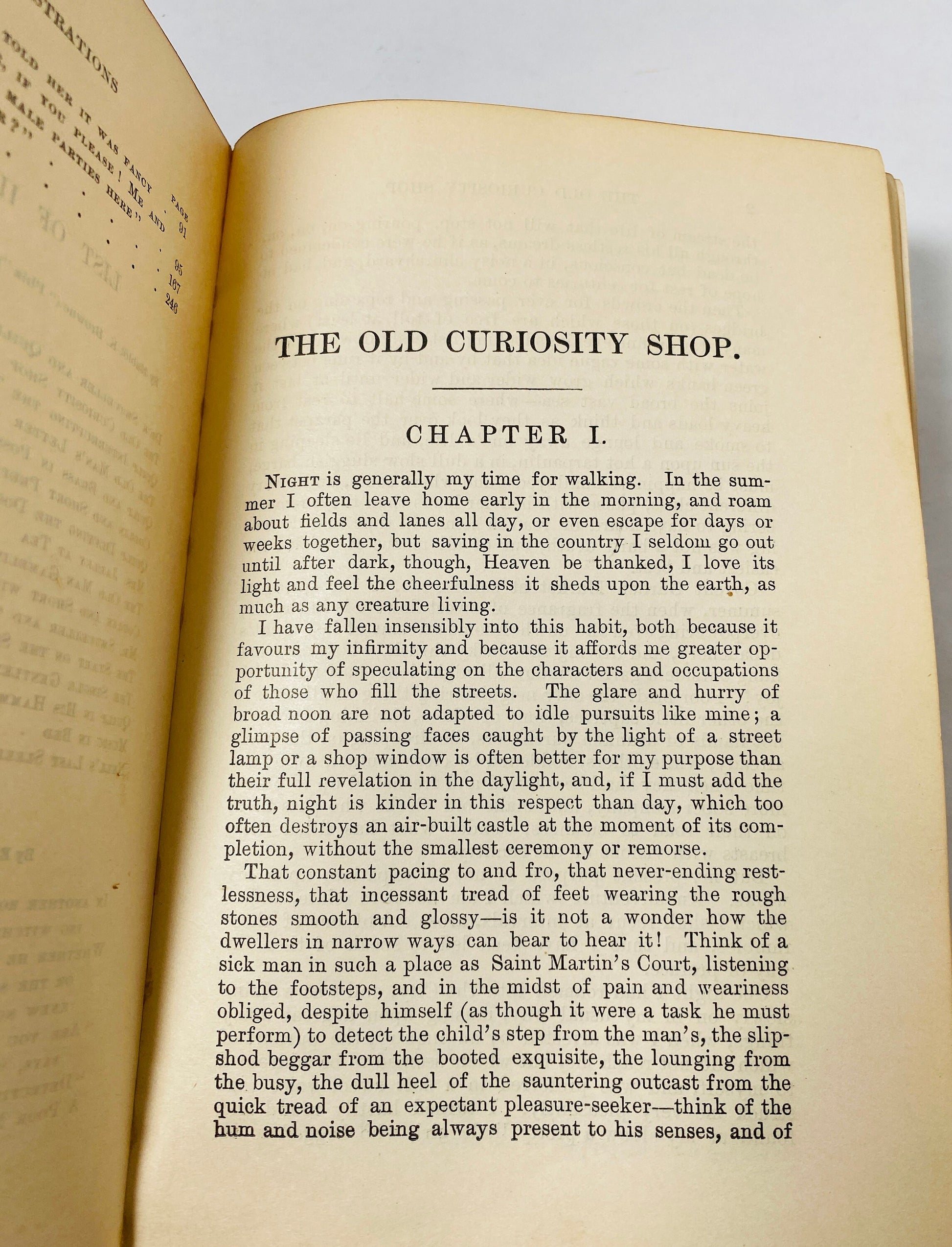 The Old Curiosity Shop vintage book by Charles Dickens circa 1912. Master Humphrey's Clock. Barnaby Rudge.