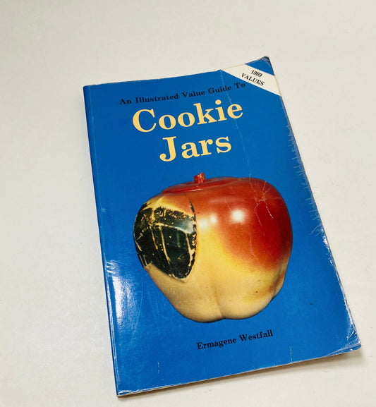 Cookie Jars vintage paperback book circa 1989 detailing kitchen collectibles with illustrations by Ermagene Westfall