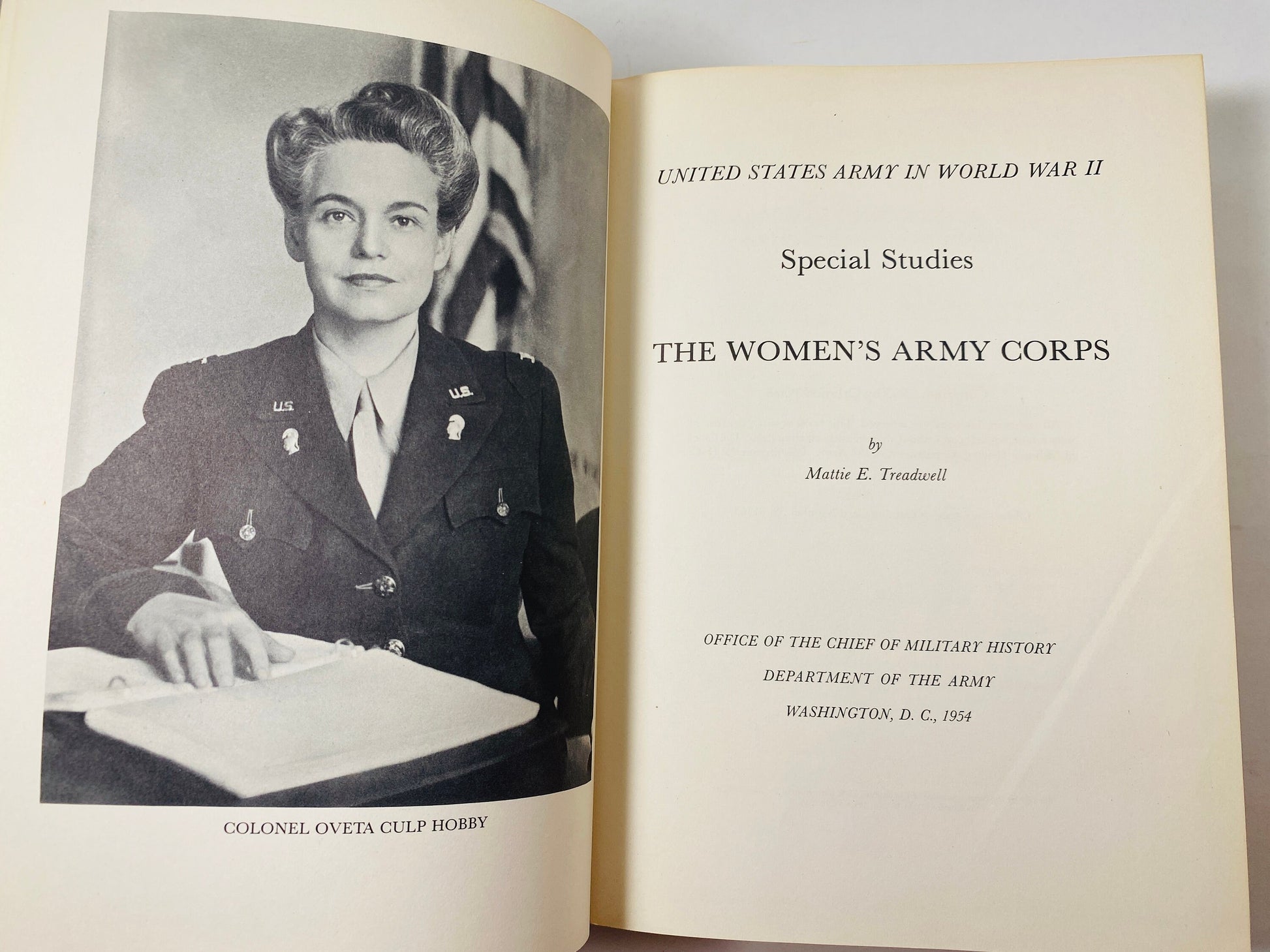 WAAC The Woman's Story of the War Women's Auxiliary Army Corps FIRST edition vintage book circa 1953 World War 2 WWII Orlando Ward Treadwell