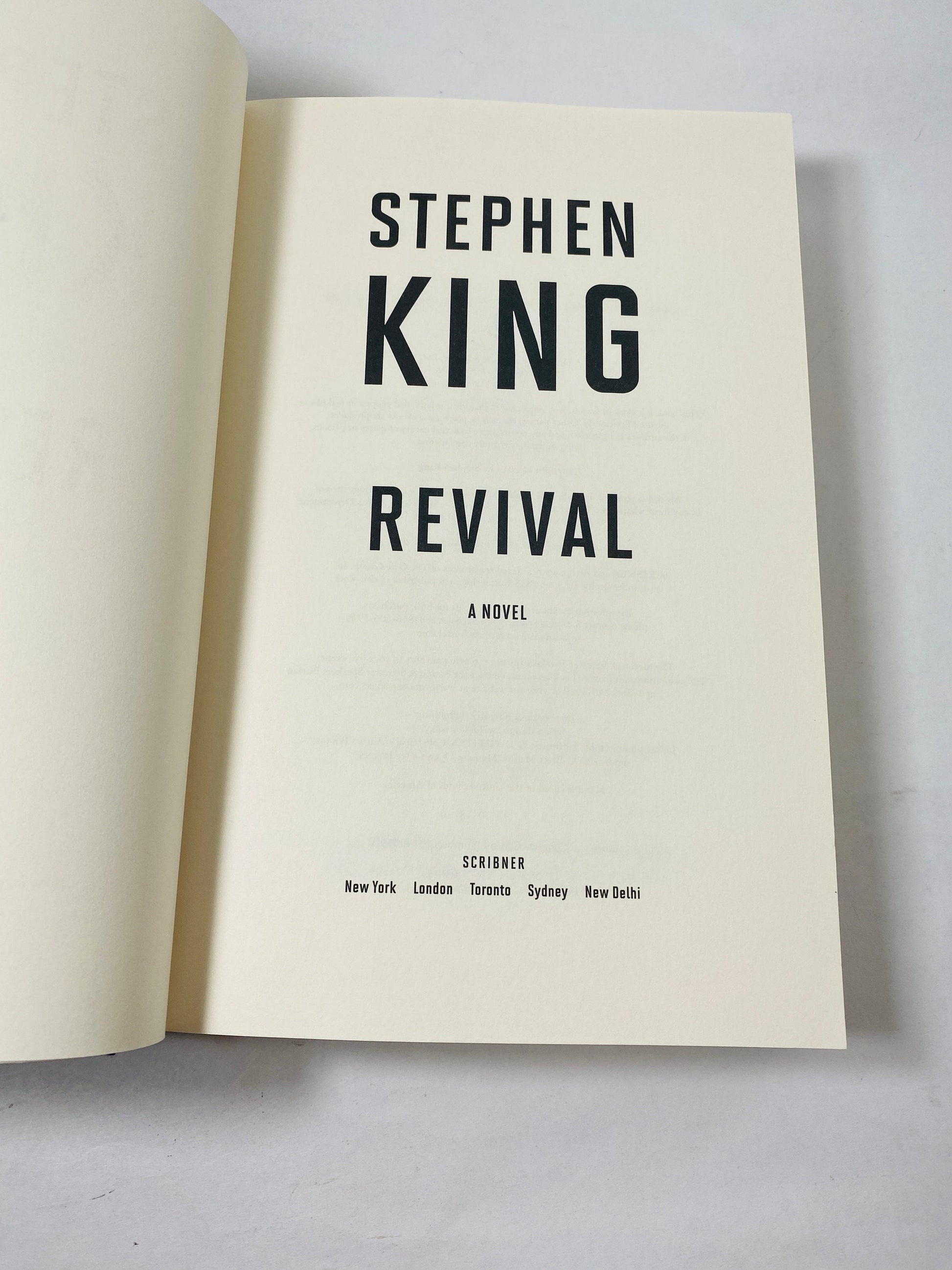 Revival by Stephen King FIRST EDITION Vintage book with dust jacket. Former Library Book. Perfect gift!