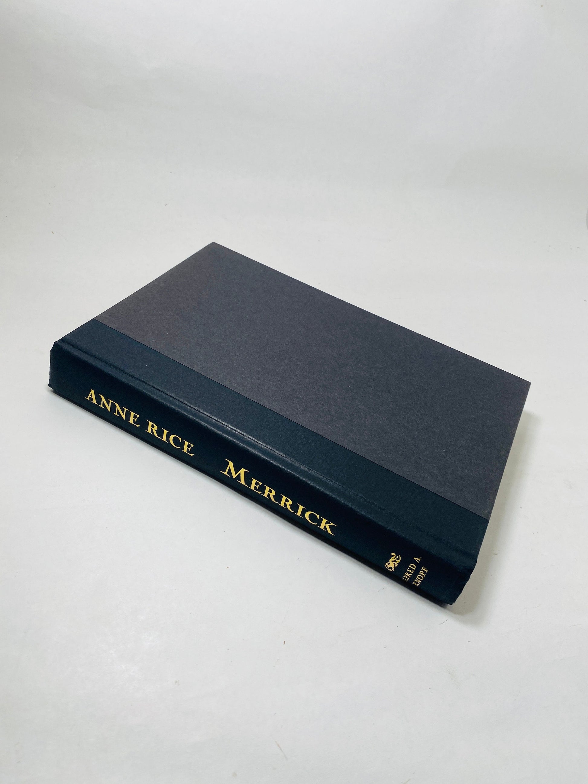 Merrick vintage book by Anne Rice FIRST EDITION circa 2000 Vampire Chronicles Historical horror Black book decor. Collectible gift.