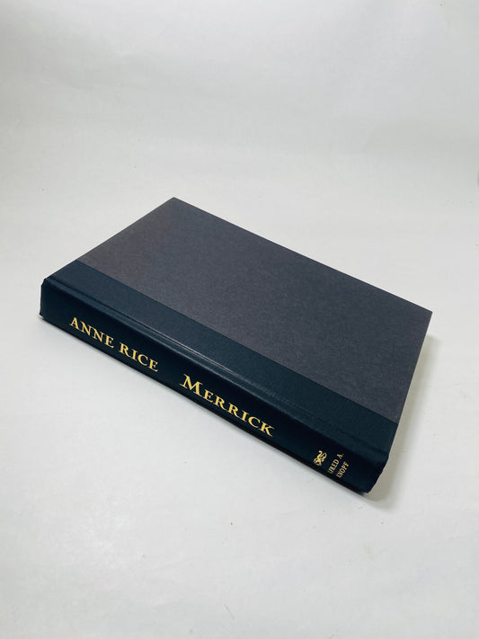 Merrick vintage book by Anne Rice FIRST EDITION circa 2000 Vampire Chronicles Historical horror Black book decor. Collectible gift.