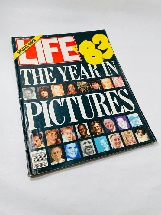 Vintage Life magazine 1983 featuring AIDS patients, Korean Air lines Flight 007, Michael Crichton & Computer Crime story Moustrap and stars