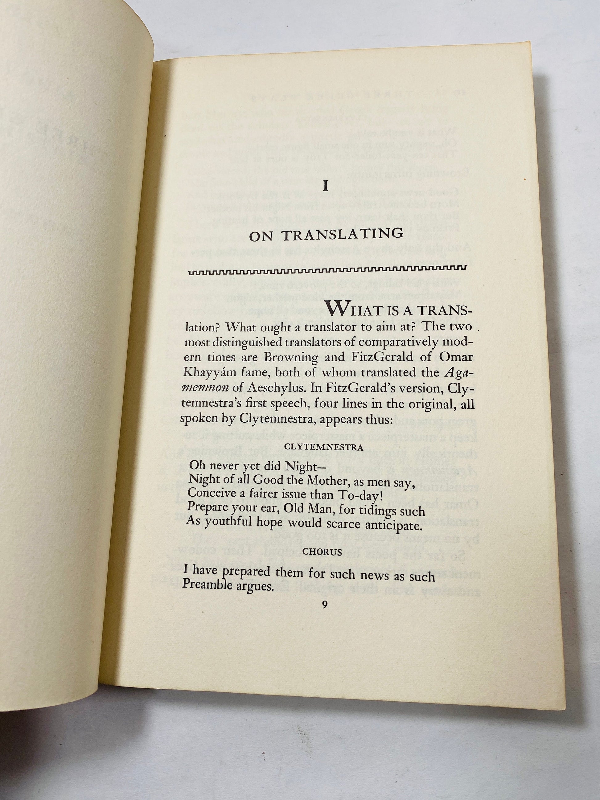 Three famous Greek plays Vintage paperback book circa 1965 Prometheus Bound, Agamennon, The Trojan Women
