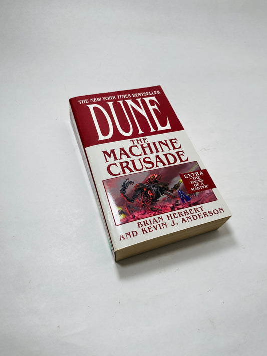 Dune House Machine Crusade Vintage paperback book by Brian Herbert Teen tween home reading Scifi fantasy Dune Chronicles