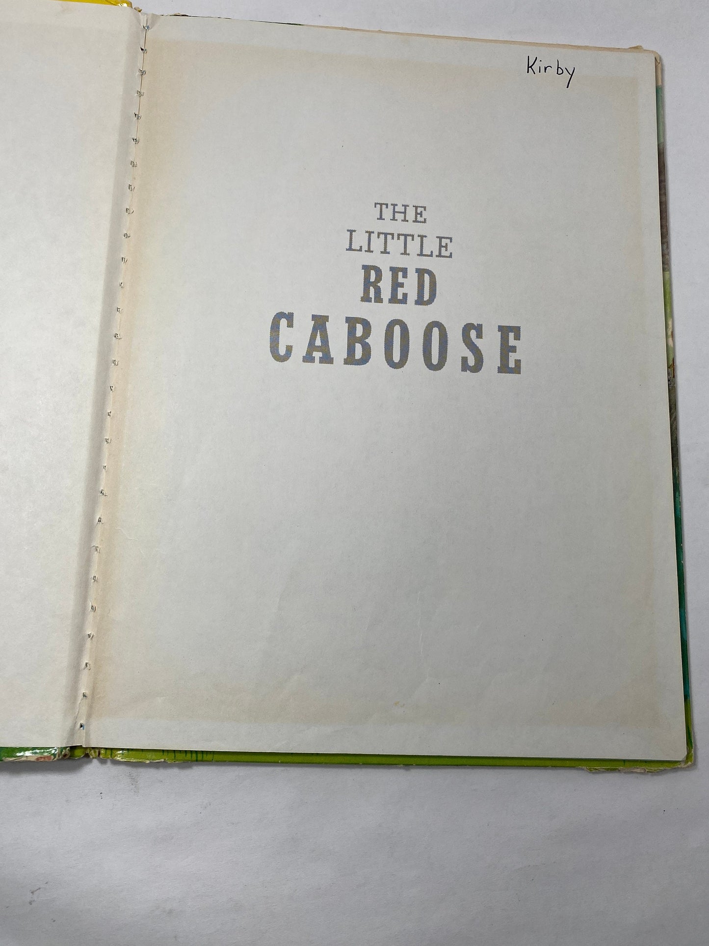 1978 Little Red Caboose LARGE vintage children's book by Tibor Gergely Little Golden Book