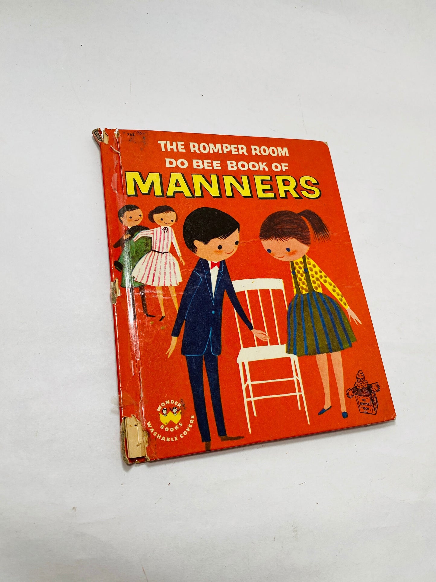 1957 Romper Room Book of Manners Vintage Wonder book by Nancy Claster Children's story illustrated by Art Seiden