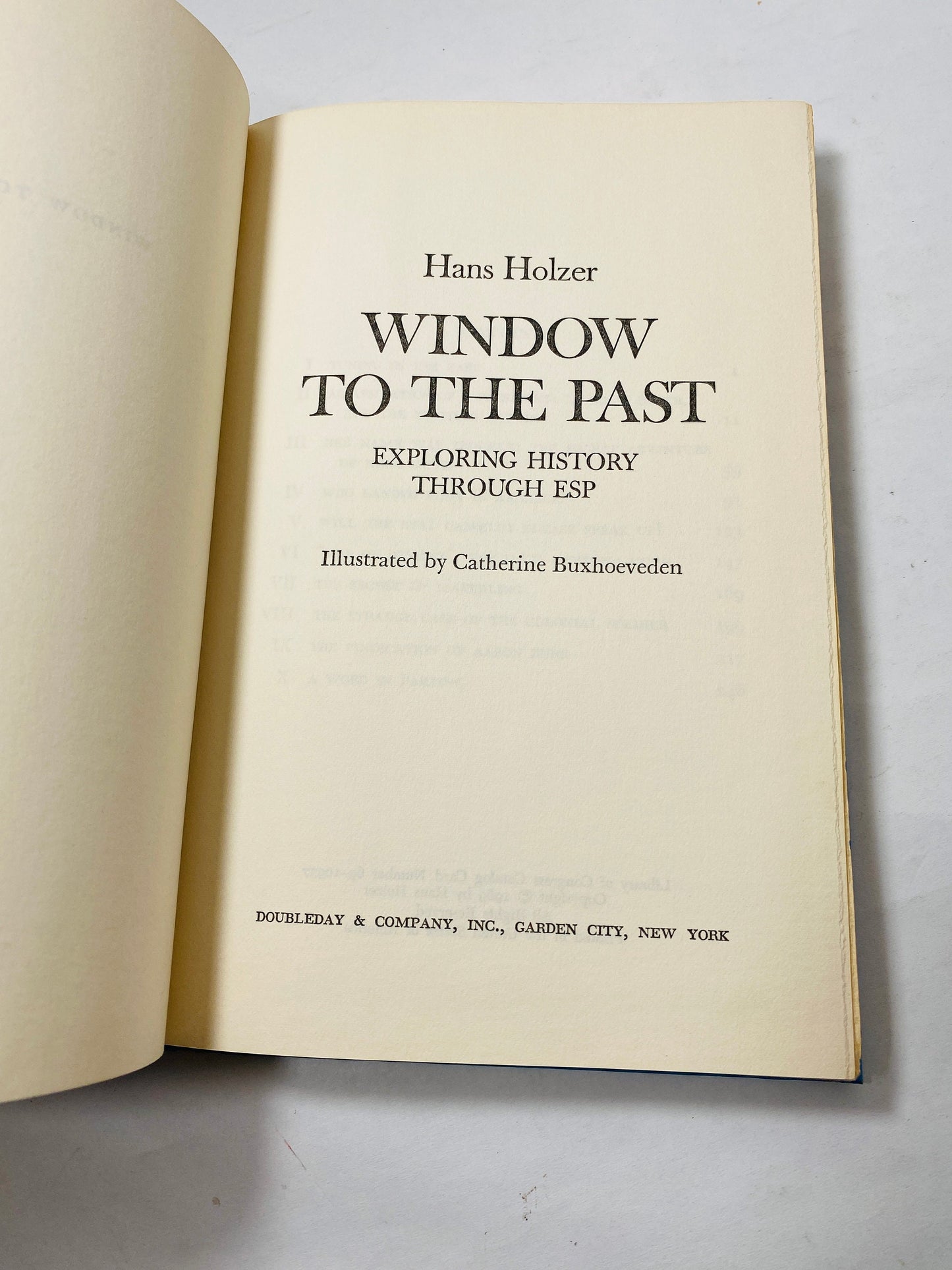 1969 Occult ESP Window to the Past vintage book by Hans Holzer History parapsychology spiritualism mediums psychics and the other side