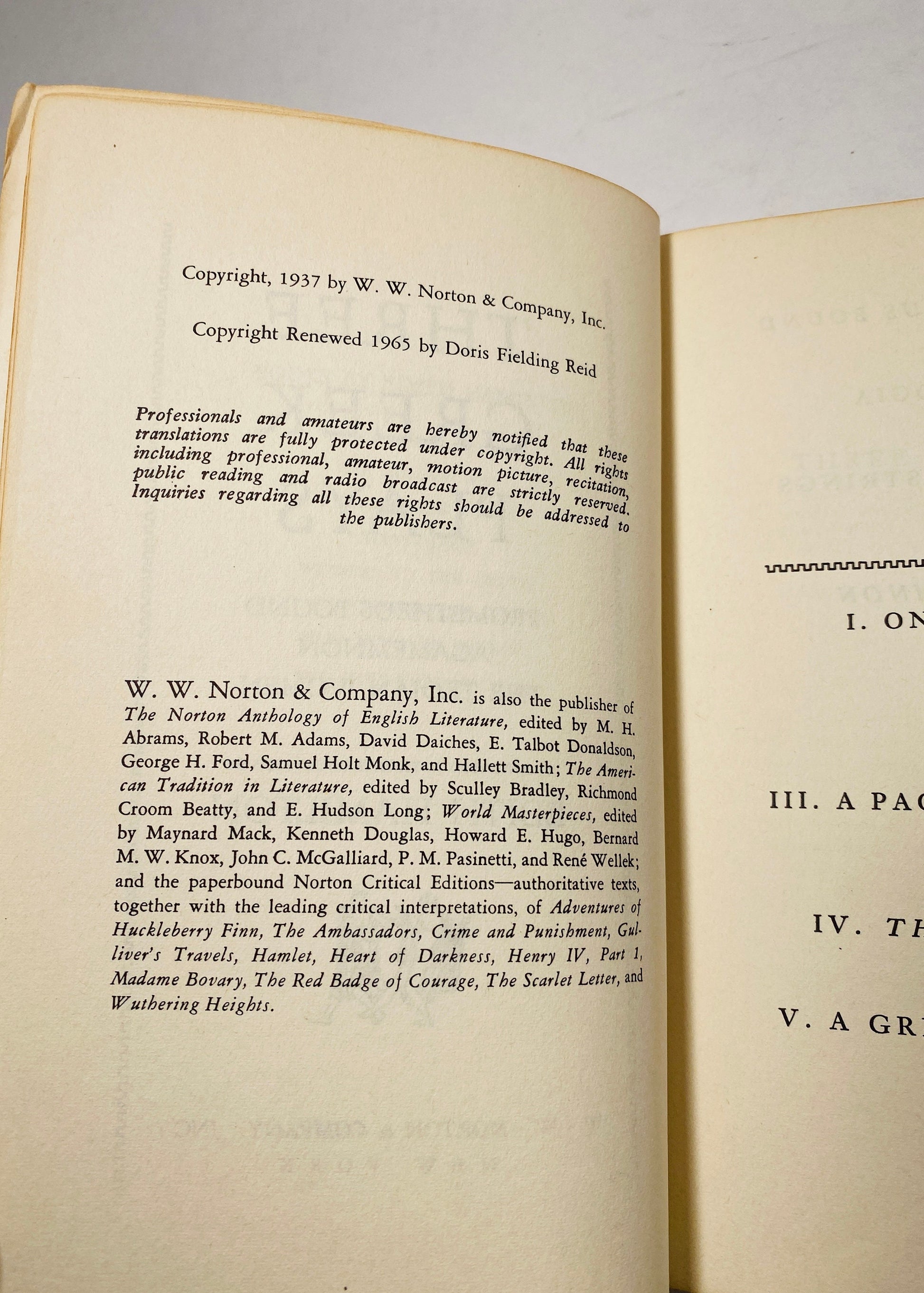 Three famous Greek plays Vintage paperback book circa 1965 Prometheus Bound, Agamennon, The Trojan Women