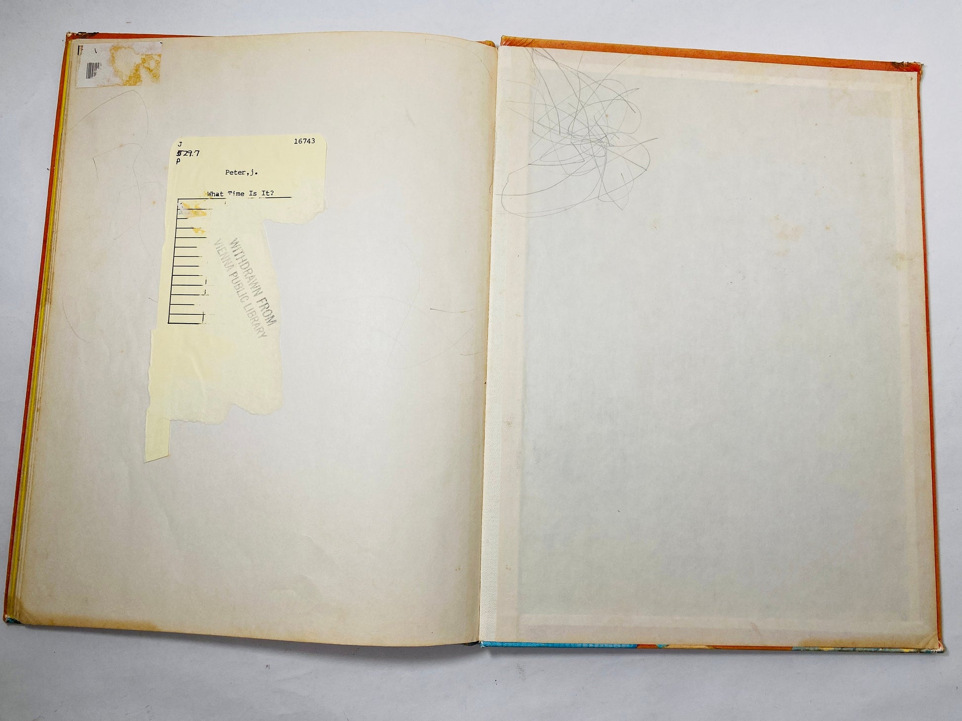 What time is it? Vintage Book about learning how to tell time circa 1974 LARGE childrens book about telling time on a clock educational