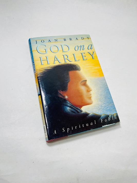 God on a Harley EARLY PRINTING vintage book by Joan Brady printed in Great Britain Spiritual recovery divorce AA