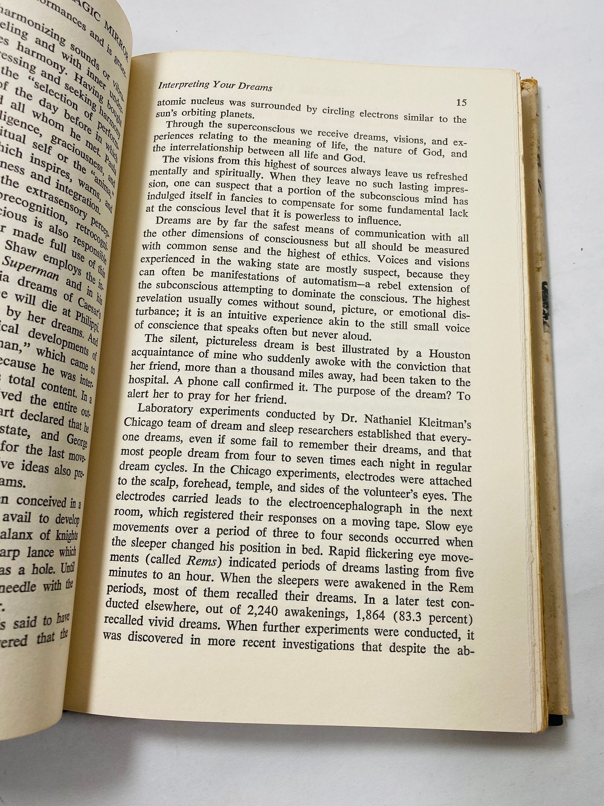 Magic Mirror Dreams vintage book by Elsie Sechrist circa 1968 Interpretation people faces elements nature occult Psychology psychoanalysis