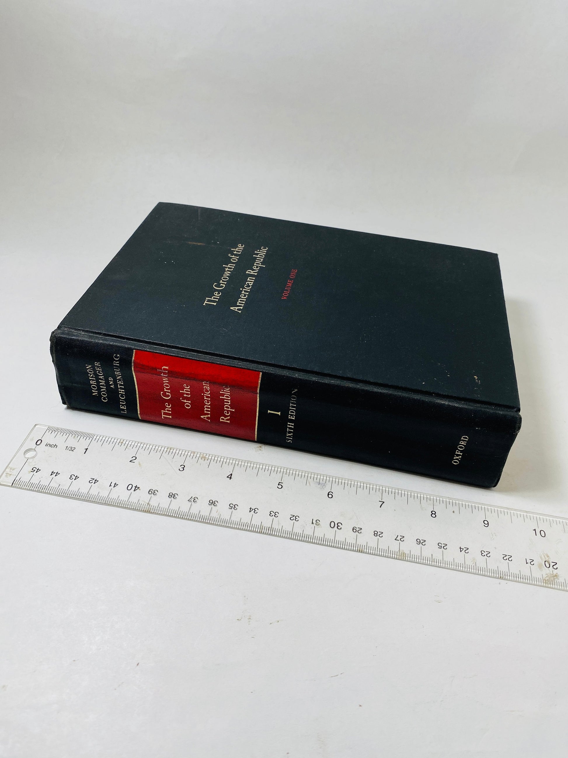 The Growth of the American Republic vintage book circa 1977 by Samuel Eliot Morison volume 1 Military history gift