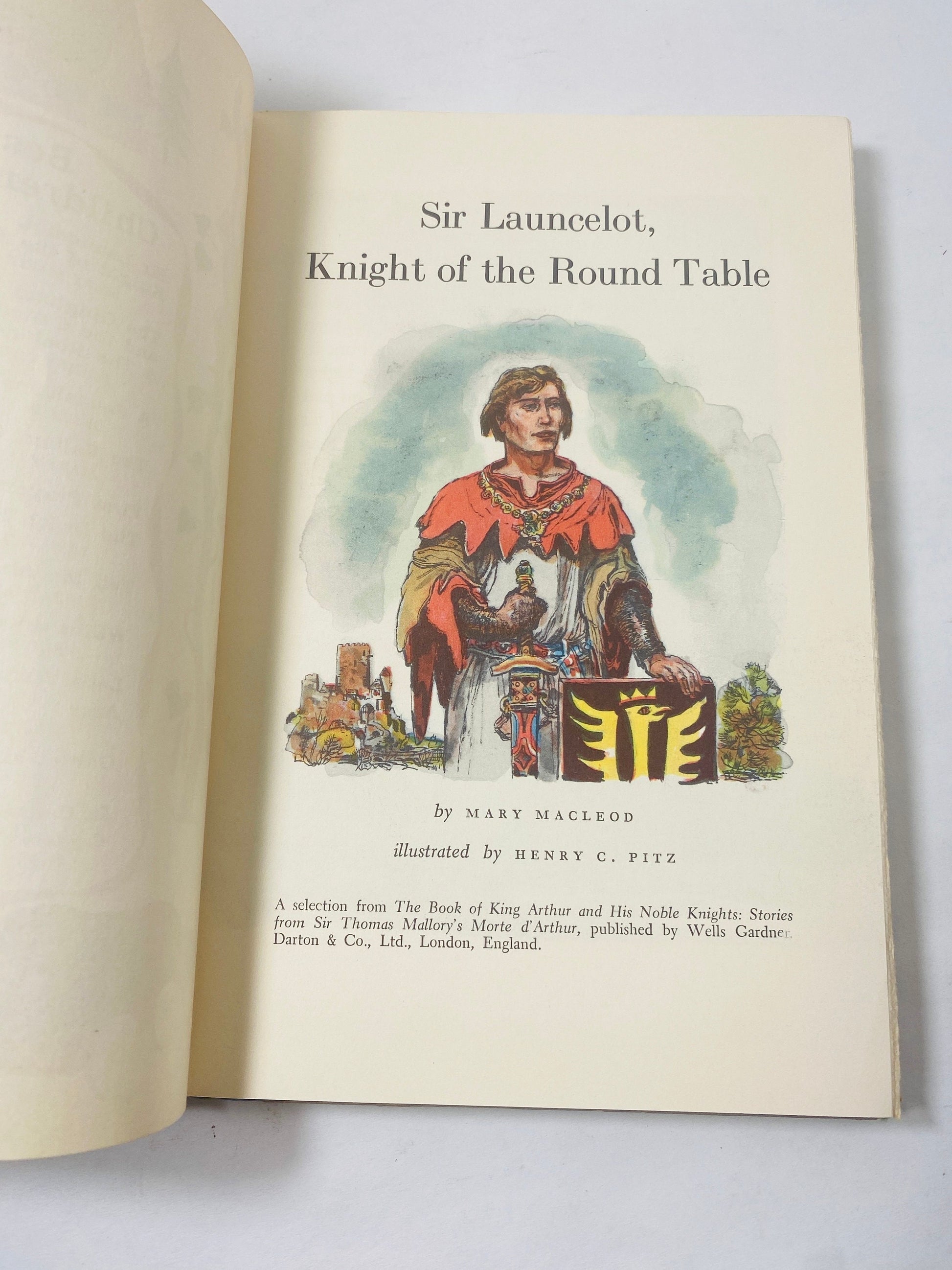 Best in Children's Books vintage volume 22 circa 1959 Sir Lancelot Knight of the Round Table Gingham Dog and the Calico Cat