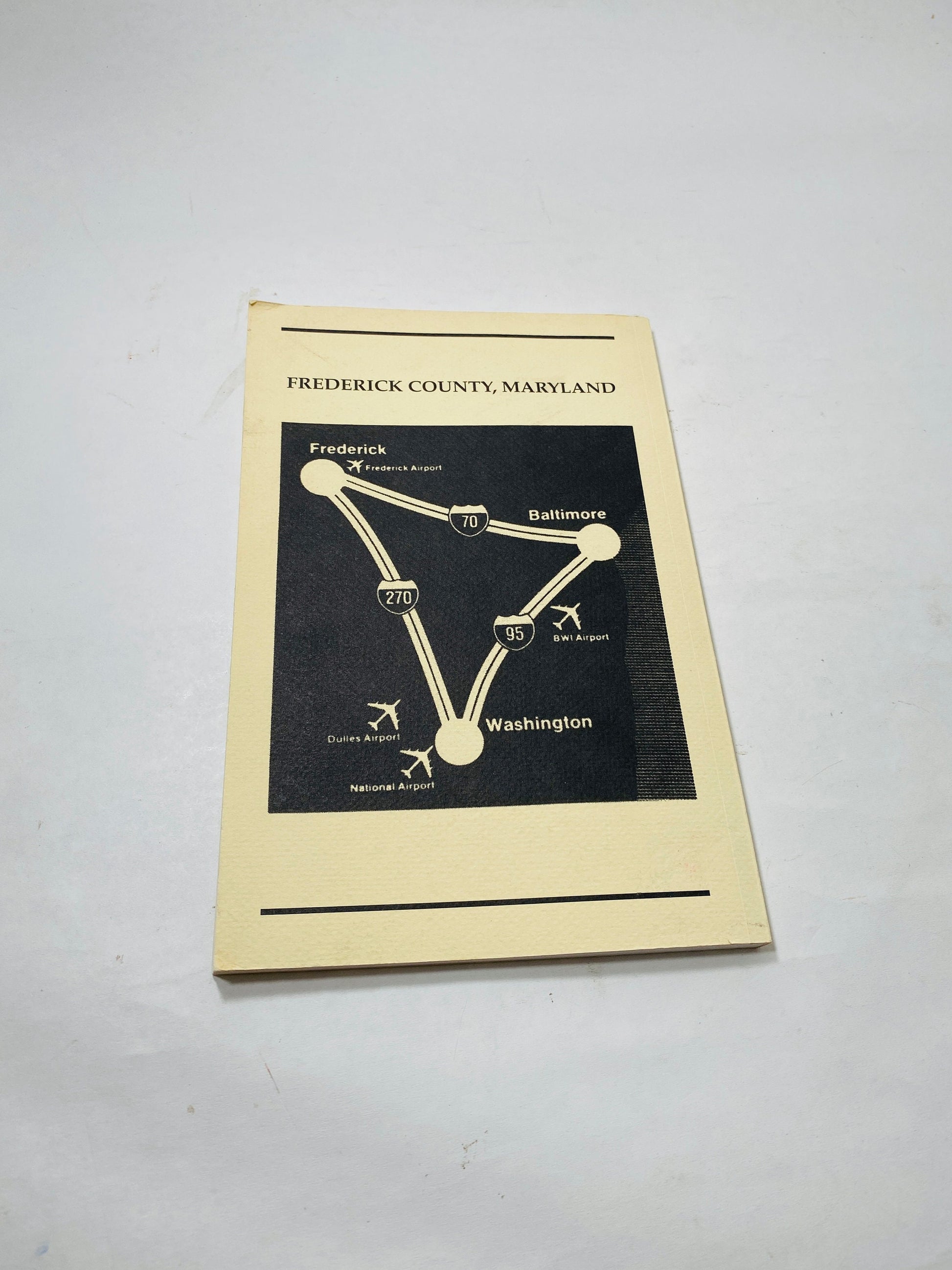 2000 Frederick Maryland county administration and services handbook by the League of Women Voters with covered bridge illustration on cover