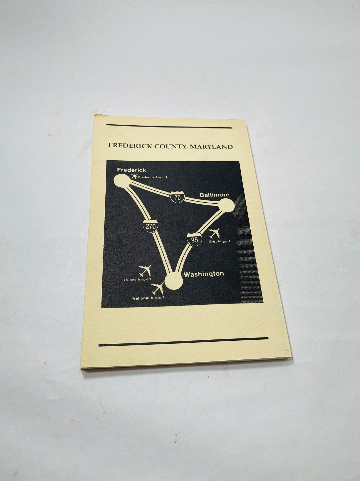 2000 Frederick Maryland county administration and services handbook by the League of Women Voters with covered bridge illustration on cover