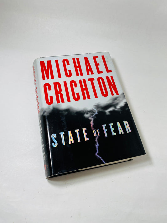 State of Fear by Michael Crichton FIRST EDITION vintage book circa 2004 author of Jurassic Park