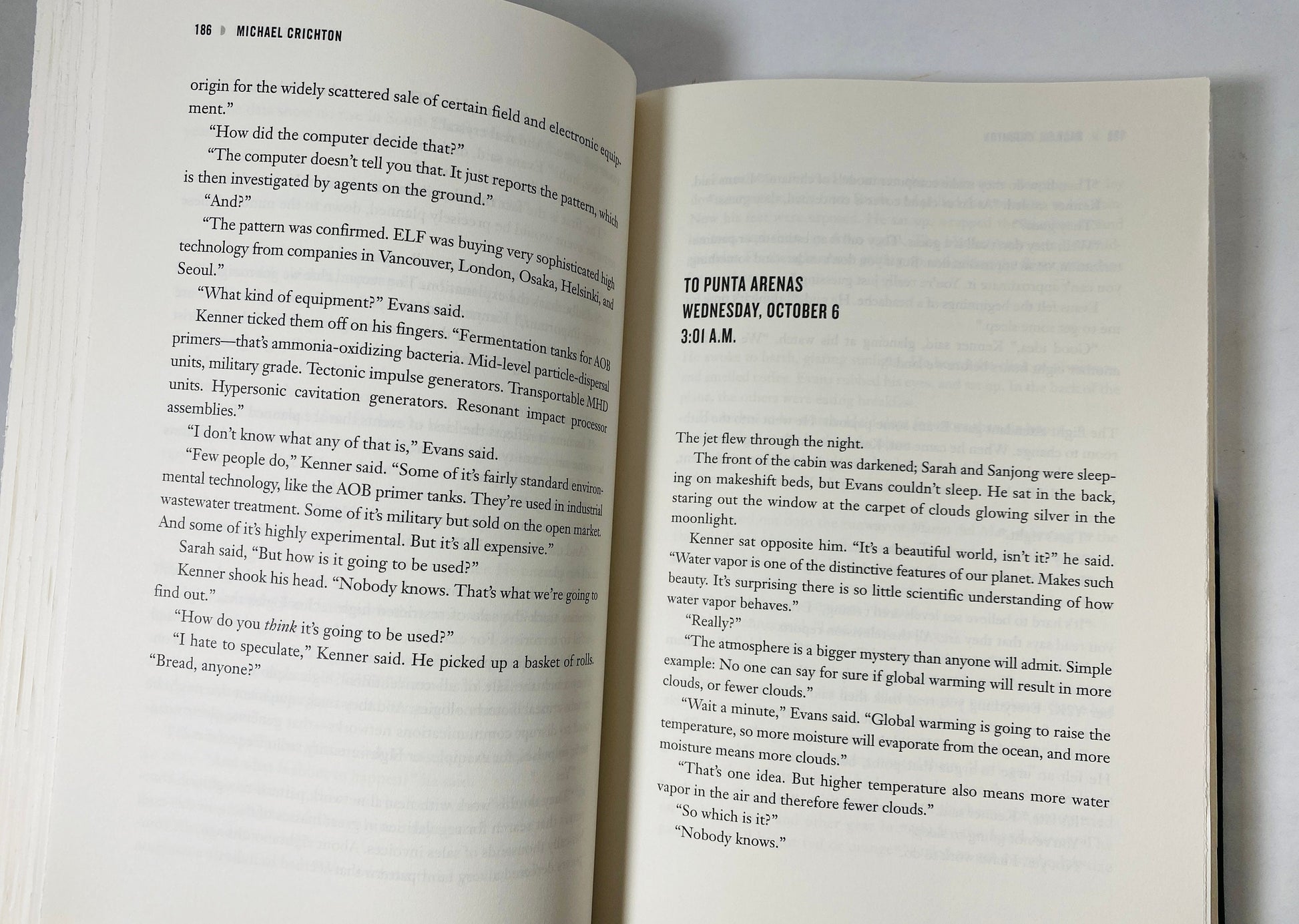 State of Fear by Michael Crichton FIRST EDITION vintage book circa 2004 author of Jurassic Park