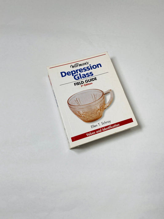 Depression Glass collector's guide by Schroy vintage paperback book with company history and model list