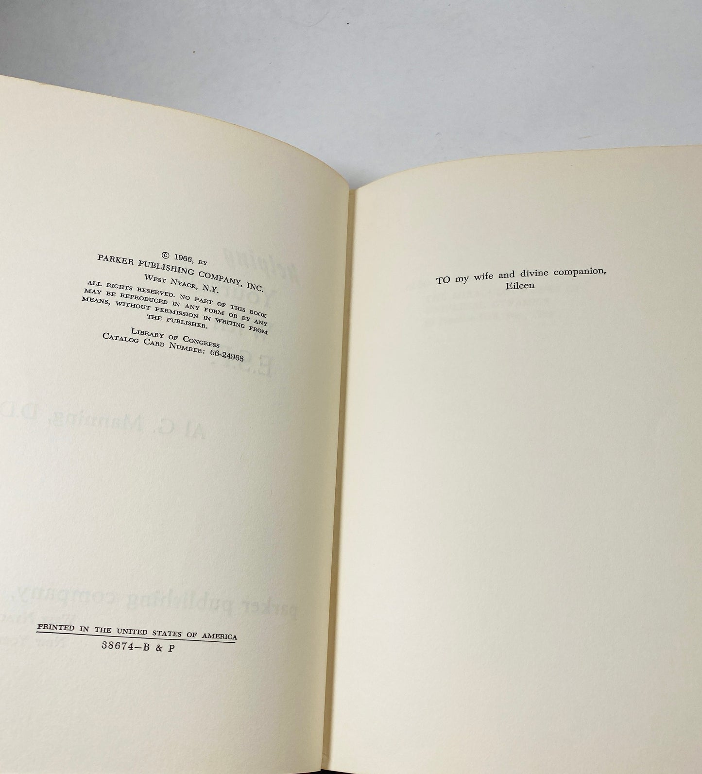 1966 Occult ESP Helping Yourself vintage book by Manning parapsychology spiritualism mediums psychics and the other side