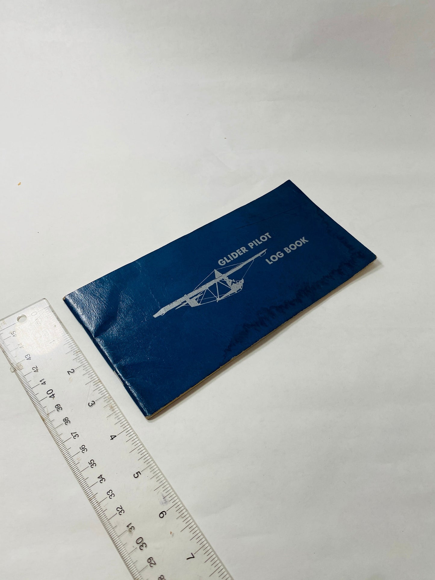 Glider Pilot Flight Record and Log Book vintage record book circa 1969 blue airplane aviation collectible