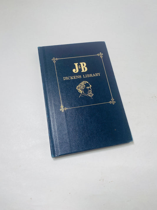 Christmas Carol by Charles Dickens. Beautiful blue vintage book by Charles Dickens circa 1965. Home decor gift. Stocking Stuffer for him her