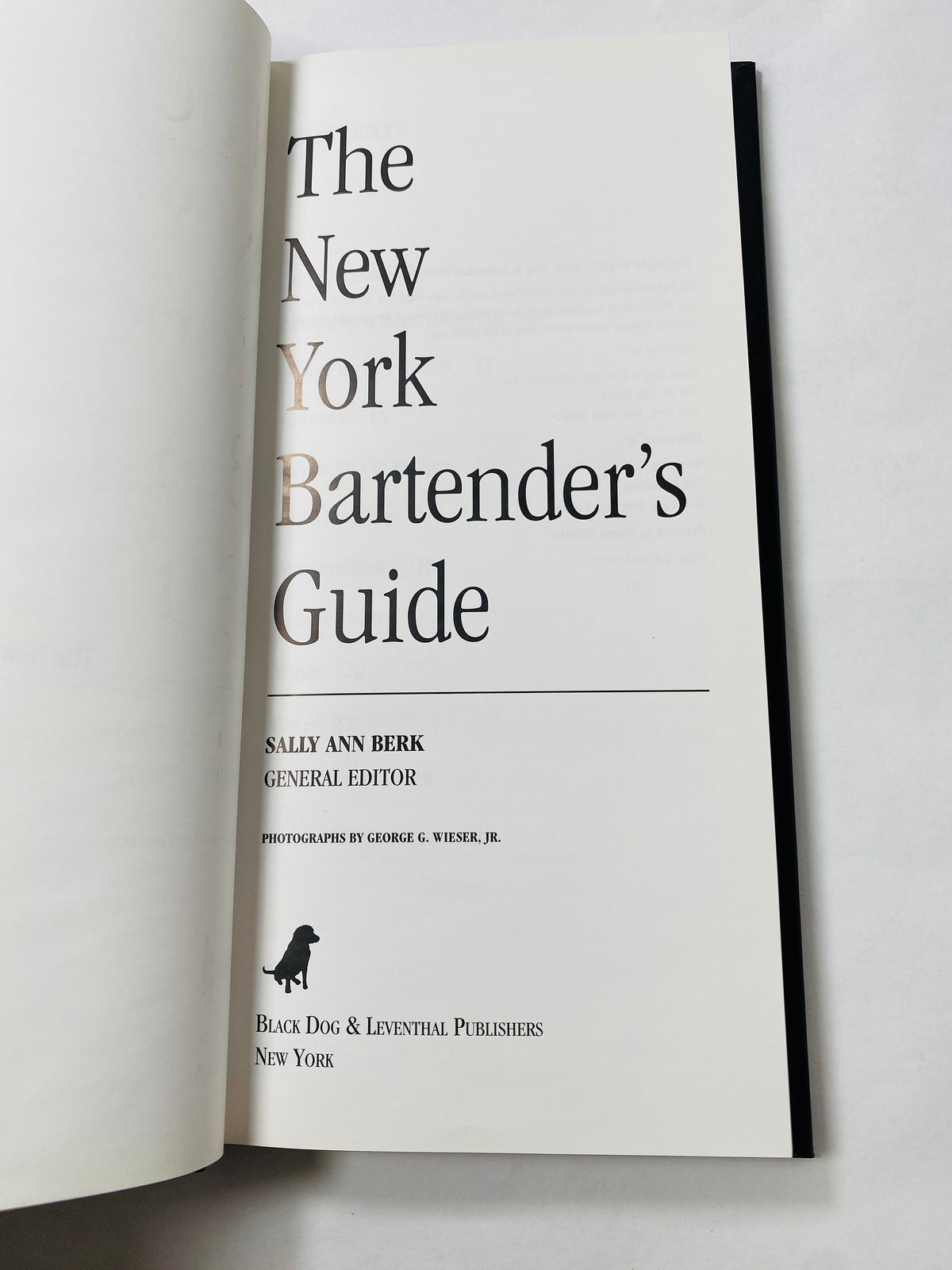 Vintage 1990s New York Bartender's Guide Book Official Bartender's and Party Guide. Great gift wedding, housewarming Christmas Father