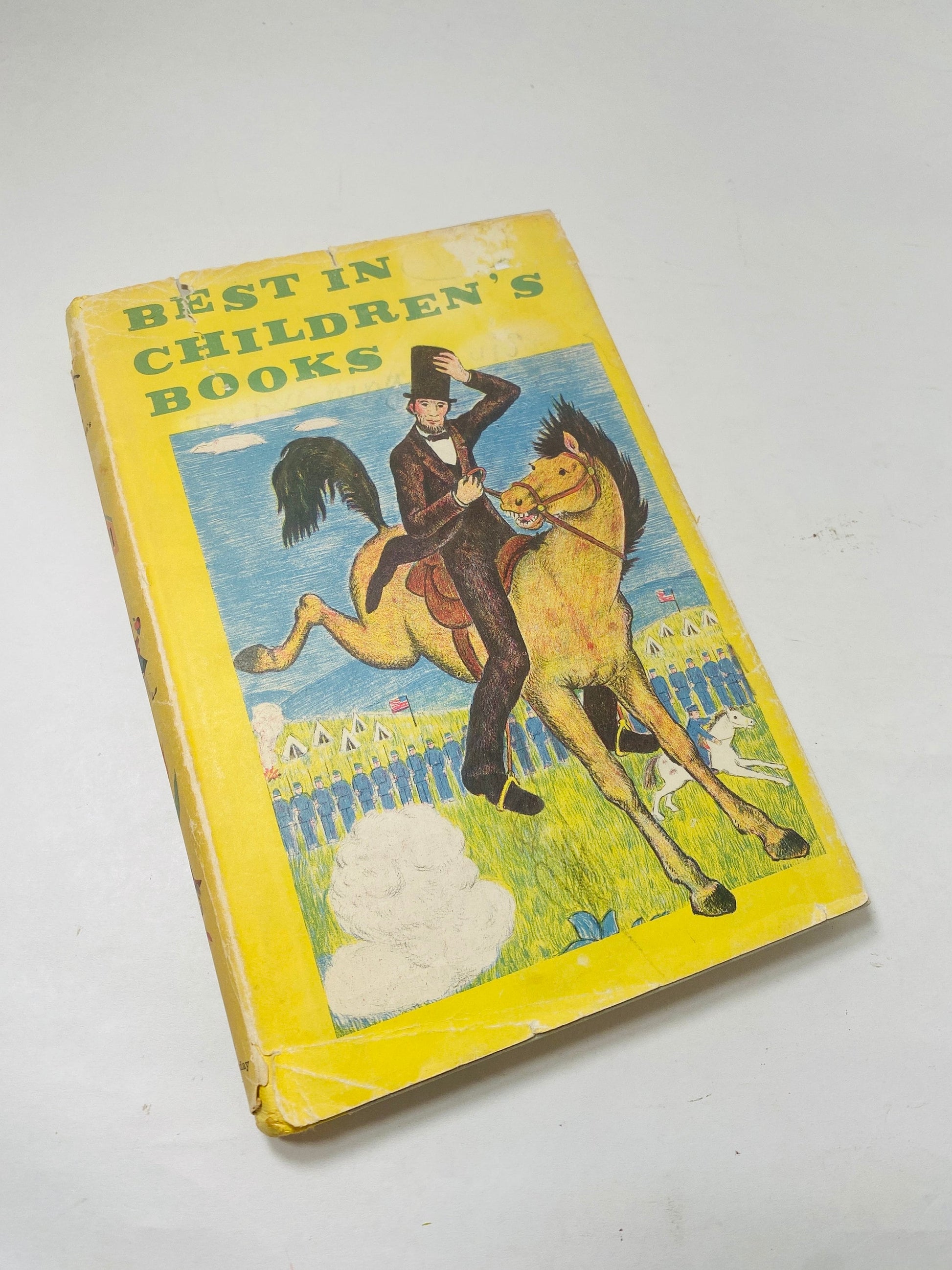 1958 Abraham Lincoln Best in Children's Books vintage volume 1 Child's Garden of Verses by Robert Louis Stevenson and Ruth Ives illustrated